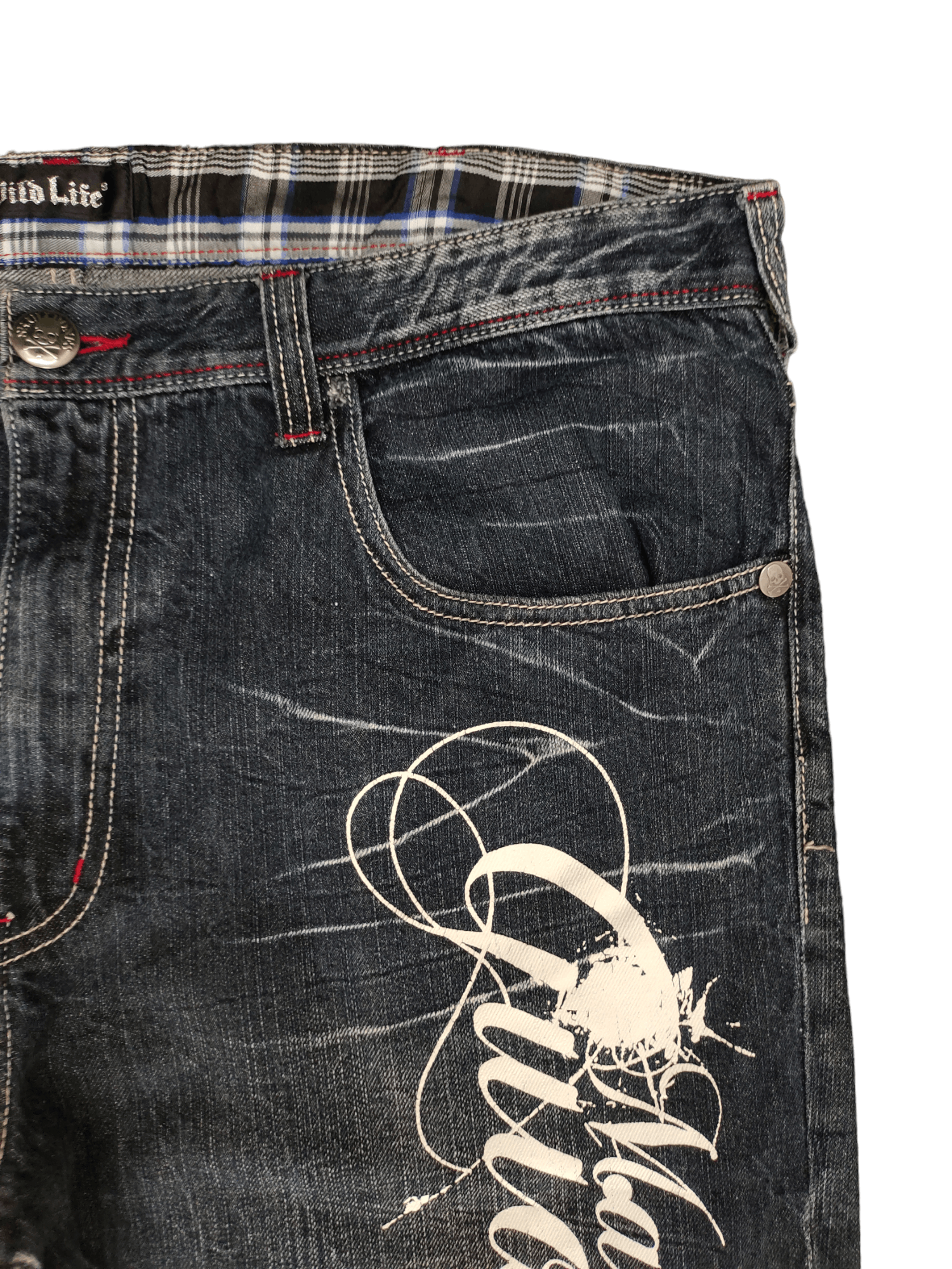 If Six Was Nine Japanese Brand Wild Life Denim Pants Undercover Style Size US 38 / EU 54 - 3 Thumbnail