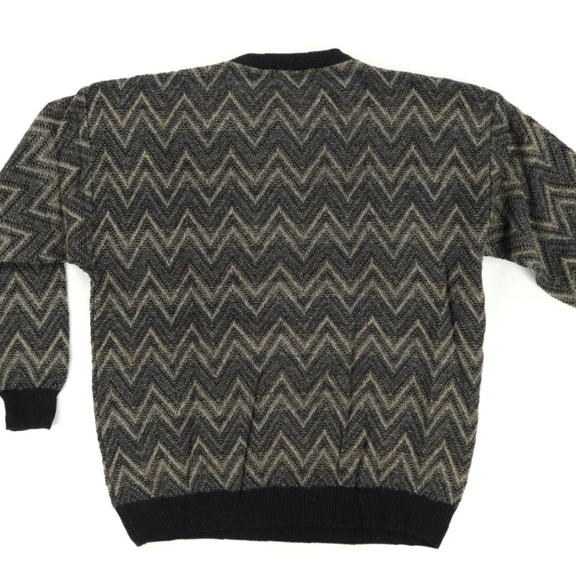 Enro VTG Enro L'Uomo Zig Zag Striped Pullover Sweatshirt Men's XL Size US XL / EU 56 / 4 - 4 Thumbnail