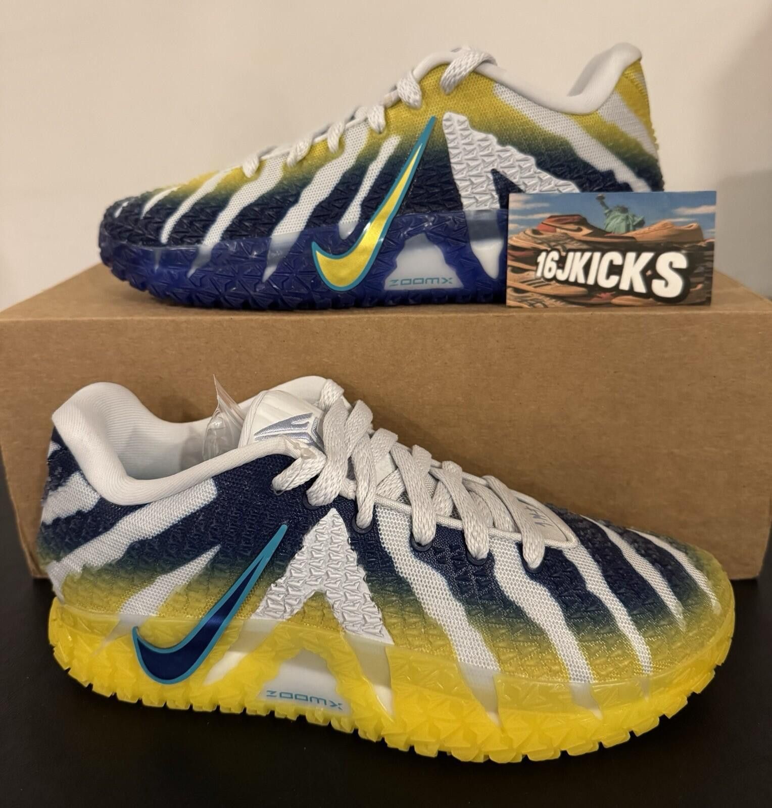 Nike New Nike Ja 3 Murray State Basketball Blue/Yellow Men's 6.5 Size US 6.5 / EU 39-40 - 1 Thumbnail