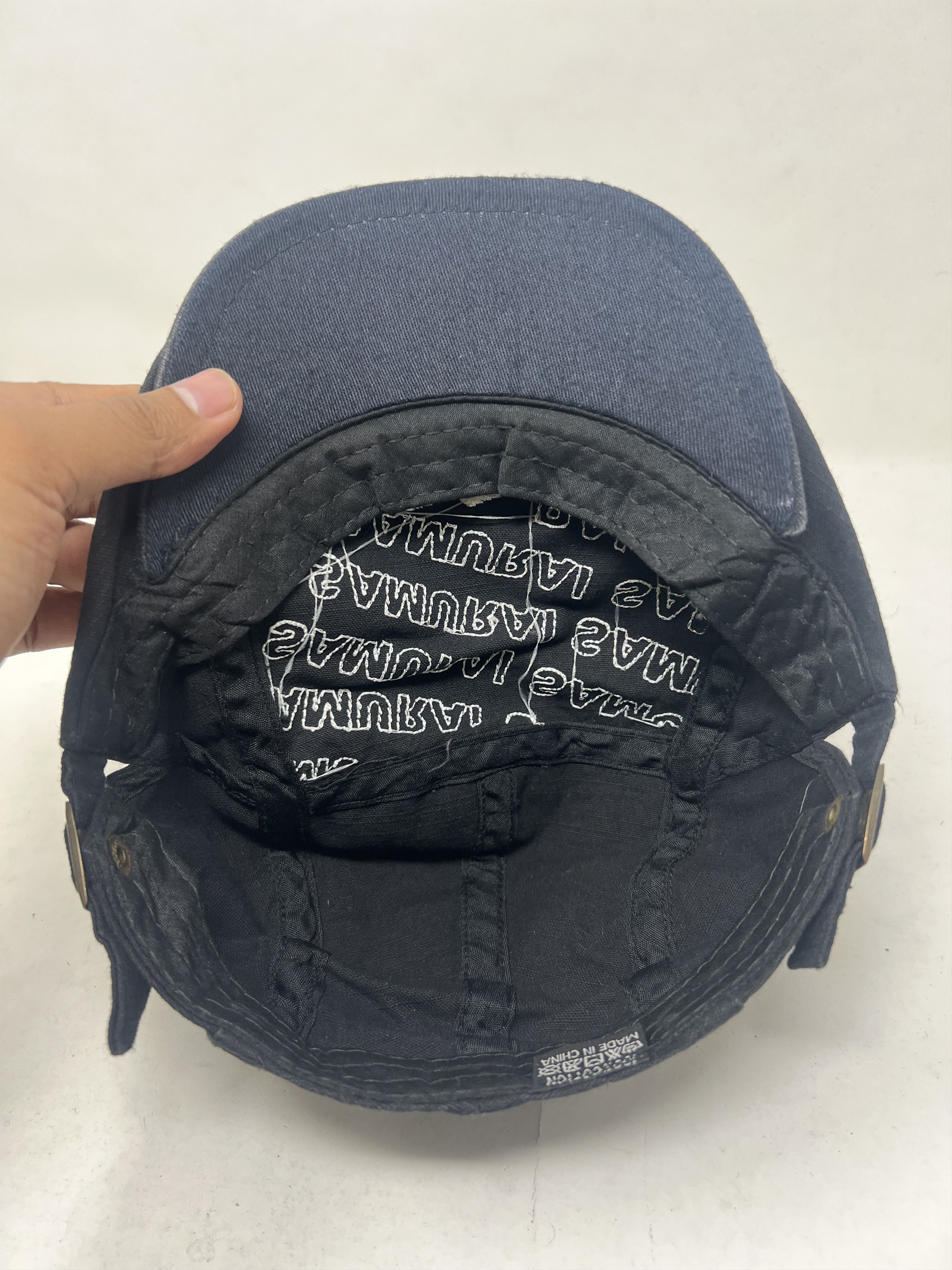 If Six Was Nine Samurai Embroidery Flat Baretta Hat Size ONE SIZE - 7 Thumbnail