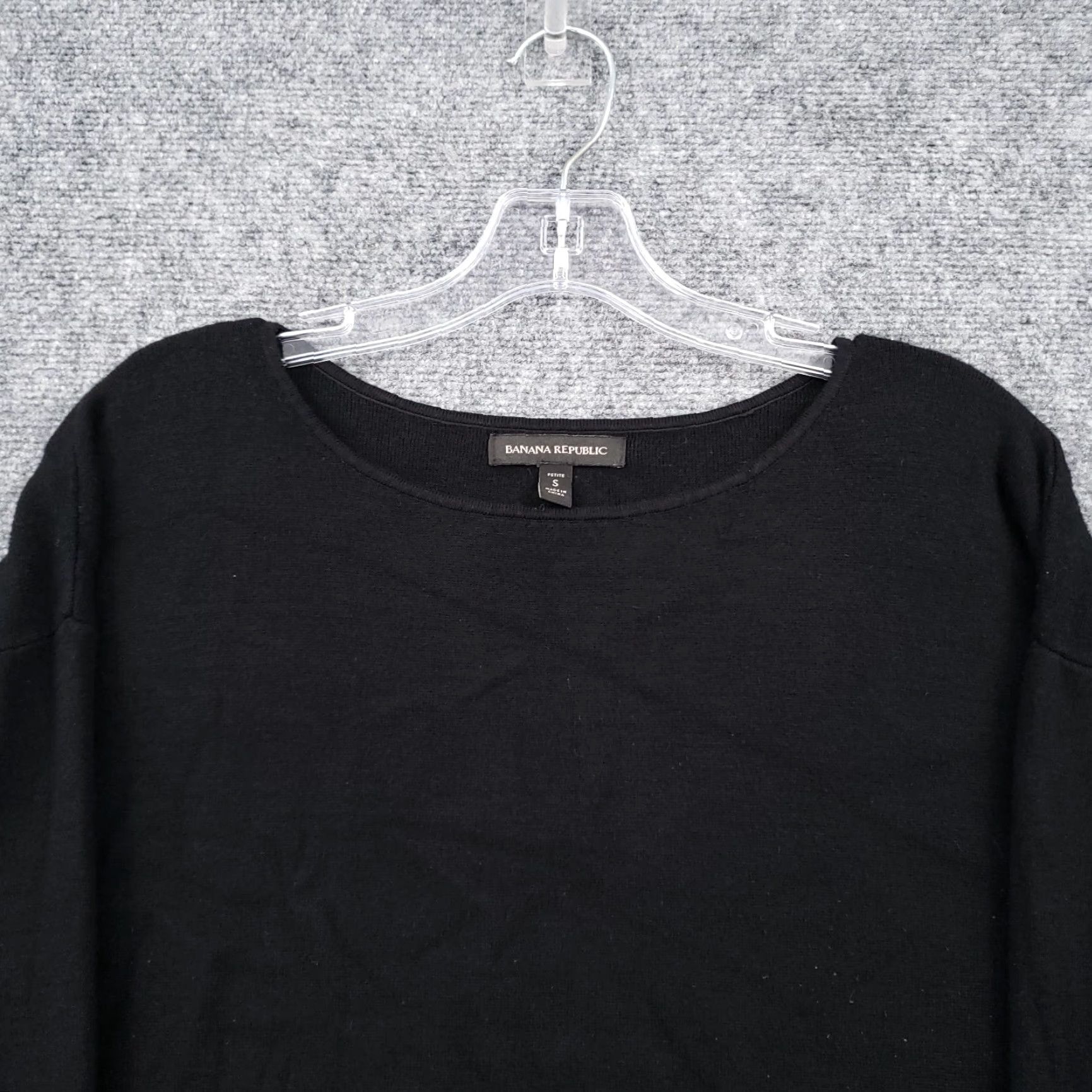 Banana Republic Banana Republic Sweater Womens S Small Petites Black Pullover Long Sleeve Knit Shirt Womens Size S / US 4 / IT 40 - 5 Thumbnail