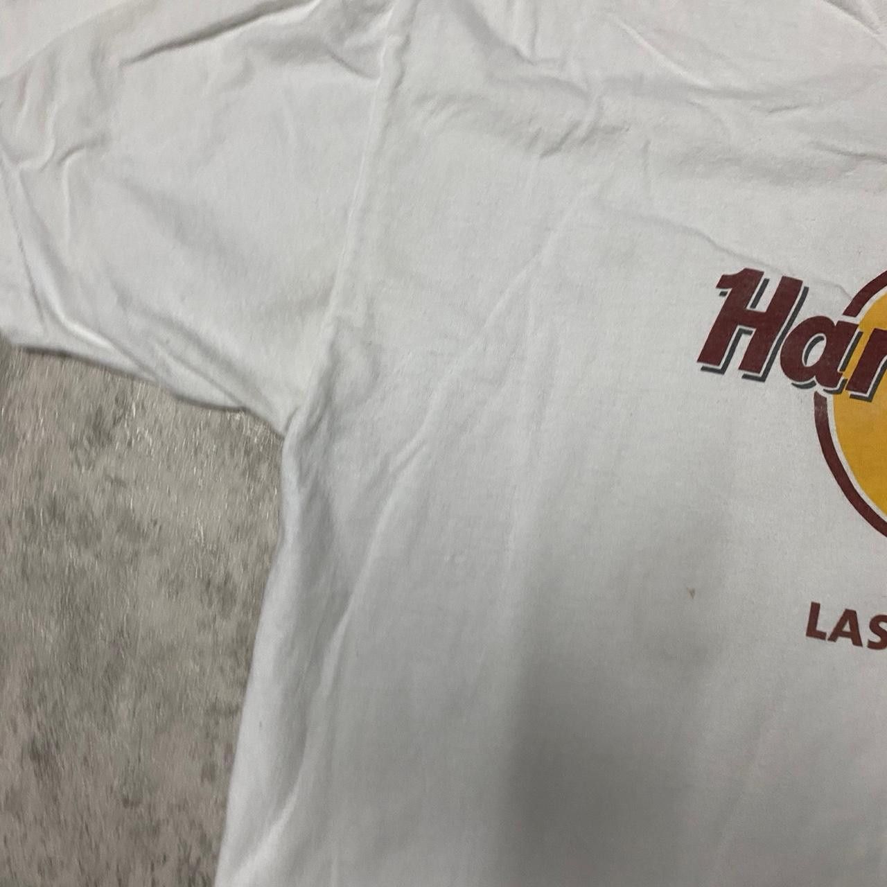 Hard Rock Cafe Hard Rock Cafe Las Vegas white tee #hardrock Size US L / EU 52-54 / 3 - 3 Thumbnail