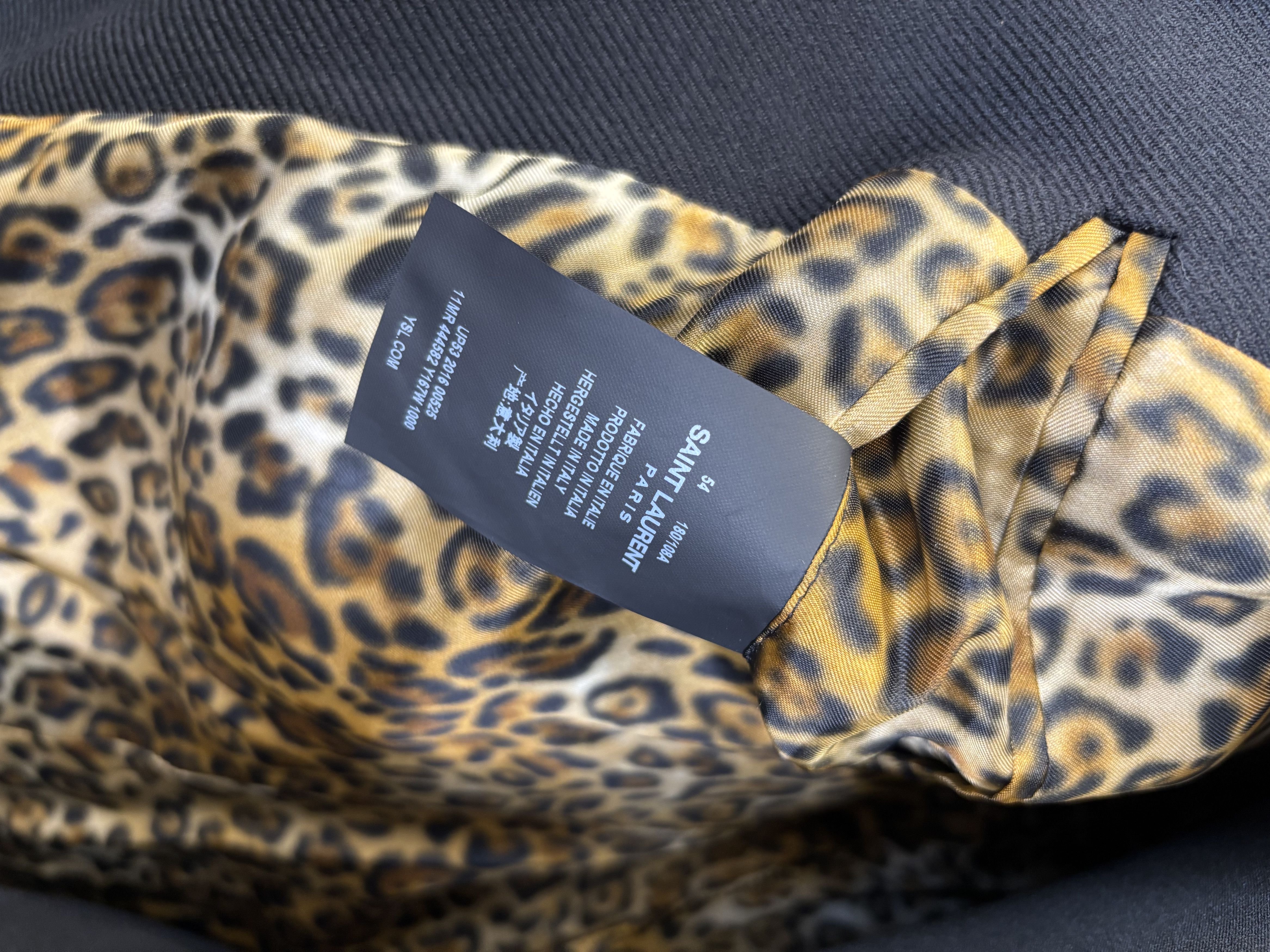 Saint Laurent Paris Saint Laurent Leopard Lined Overcoat Size US L / EU 52-54 / 3 - 5 Thumbnail