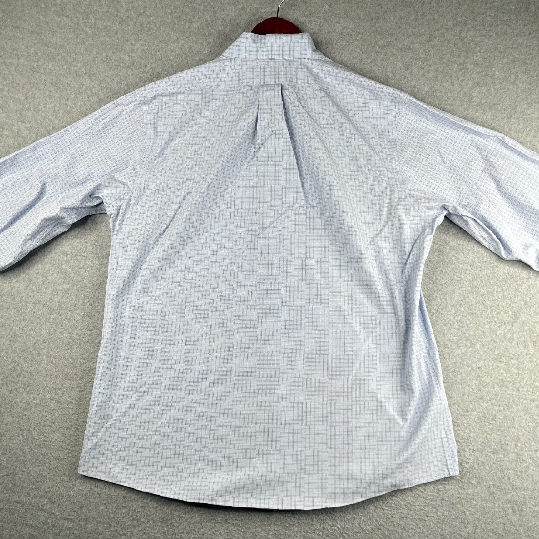 Brooks Brothers Brooks Brothers Regent Shirt Blue Check 16.5 Long Sleeve Button-Down Mens Non-Iron Dress Shirt Size US XL / EU 56 / 4 - 5 Thumbnail