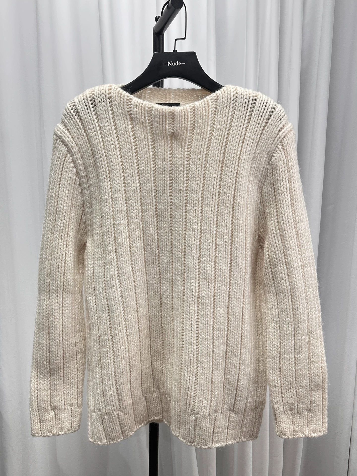 Raf Simons Raf Simons 19aw H.O.M.W. Off-shoulder Chunky Sweater Size S / US 4 / IT 40 - 1 Thumbnail