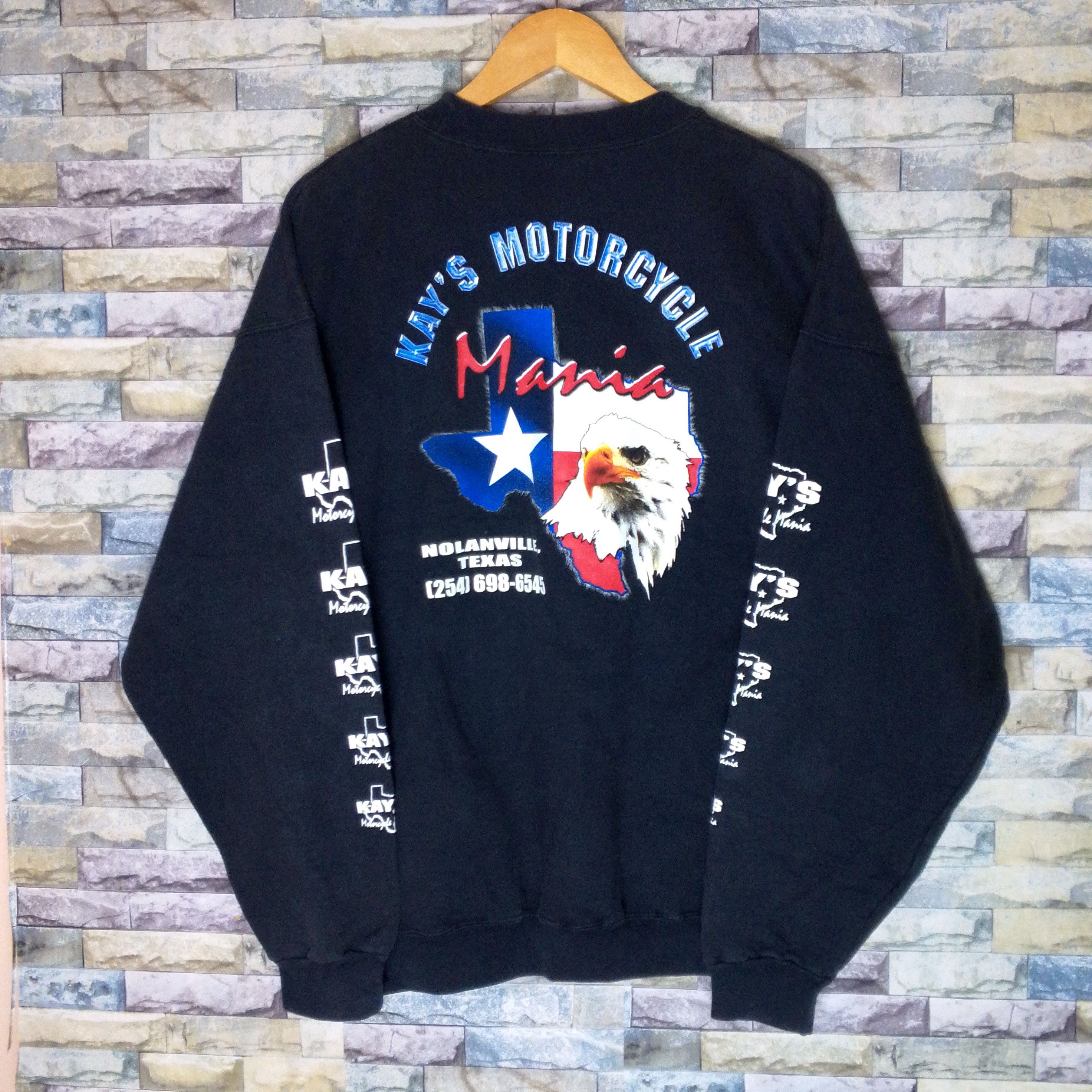 Vintage Vintage Kays Motorcycle Mania Sweatshirt Size US XL / EU 56 / 4 - 1 Thumbnail