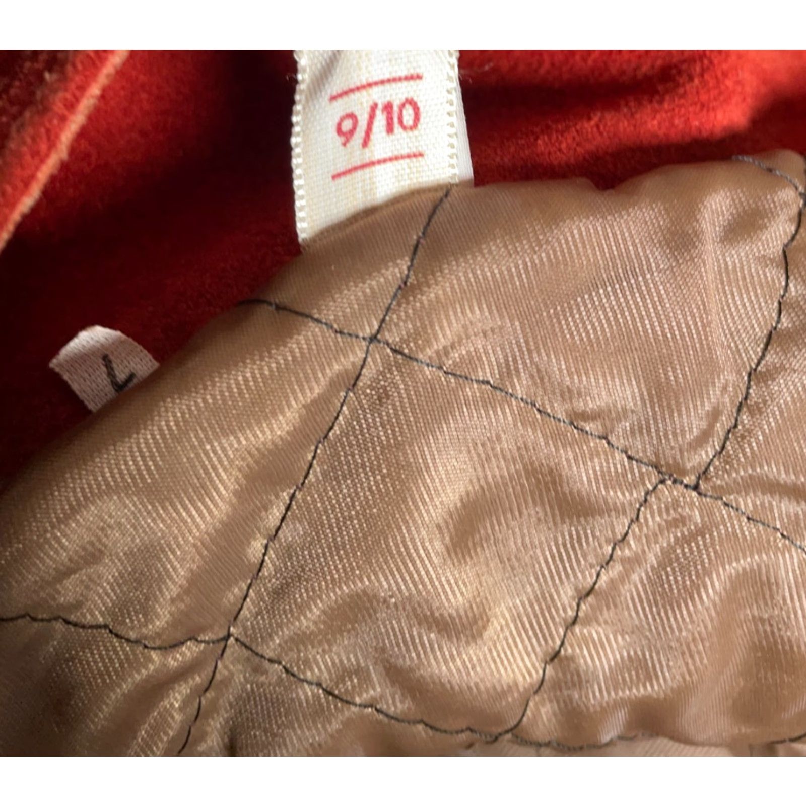 Vintage VINTAGE Burnt Orange Leather Belted Trench Coat Women's 9 / 10 Hooded Casual 70s Long Coat Size L / US 10 / IT 46 - 4 Thumbnail