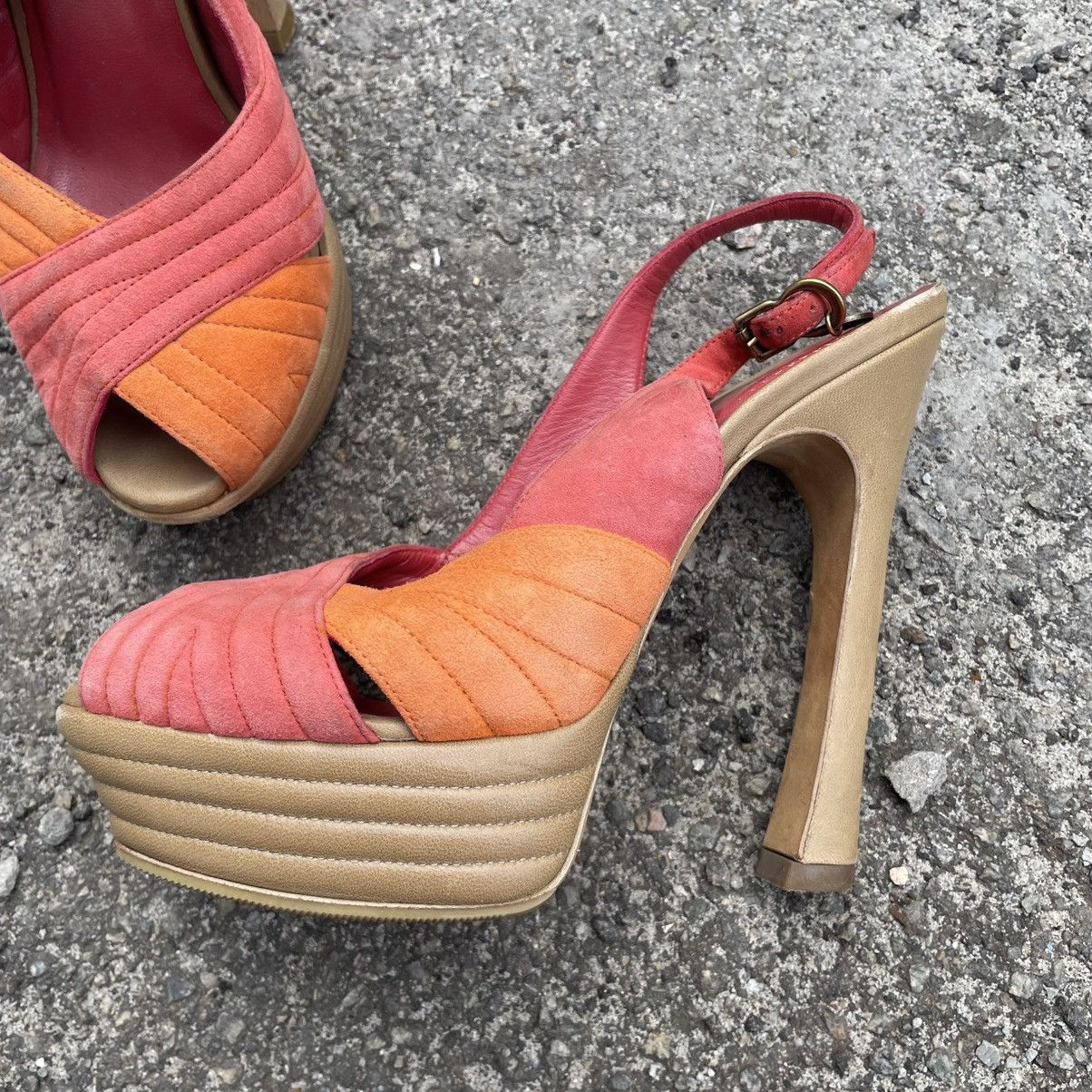 Yves Saint Laurent YSL palais scamossia sandal platform heel yves saint laurent Size US 6 / IT 36 - 2 Thumbnail