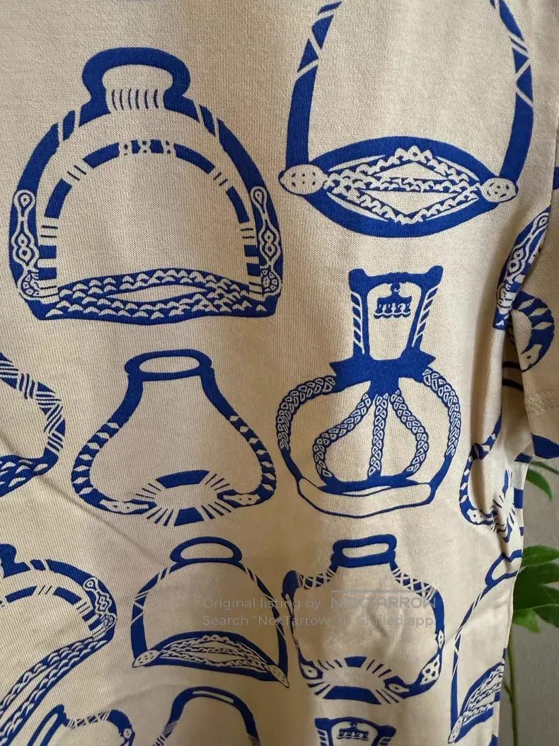 Hermes Hermes Stirrups Fantasy Print Short Sleeve T-Shirt Size XS / US 0-2 / IT 36-38 - 4 Thumbnail