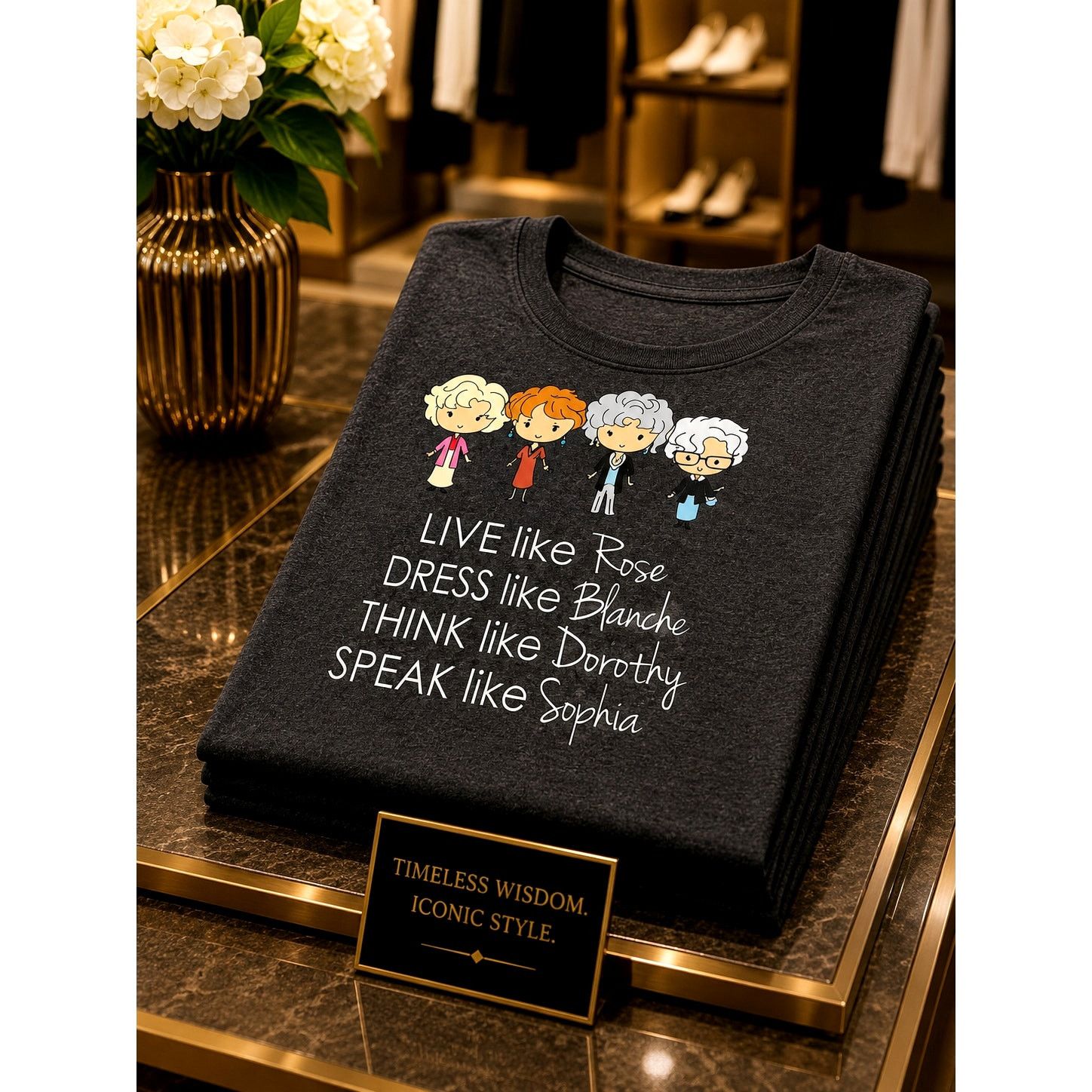 Other Live Like Rose Golden Girls T Shirt Dark Gray size M (6) Size M / US 6-8 / IT 42-44 - 1 Thumbnail