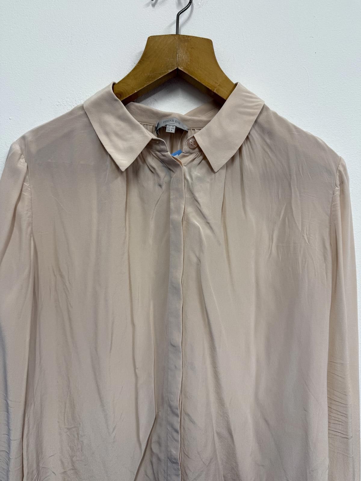 Other Light Beige Long Sleeve Button-Up Shirt Size M / US 6-8 / IT 42-44 - 3 Thumbnail