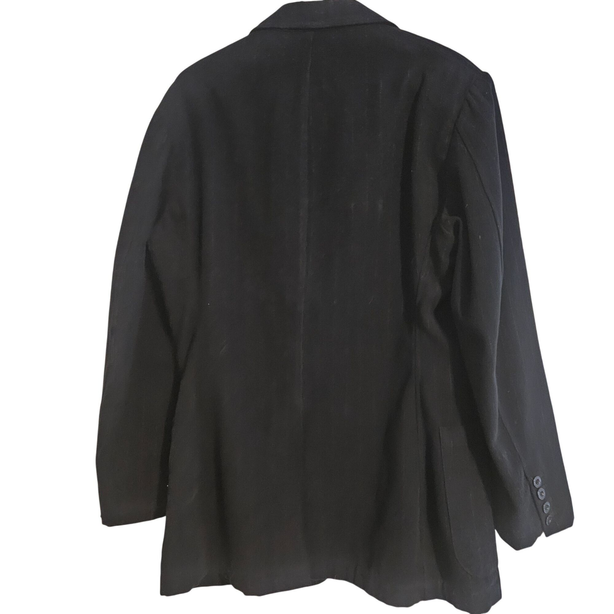 Robert Graham Robert Graham L Black Pinstripe Cotton Silk Trim Jacket Spor Size 42R - 9 Thumbnail