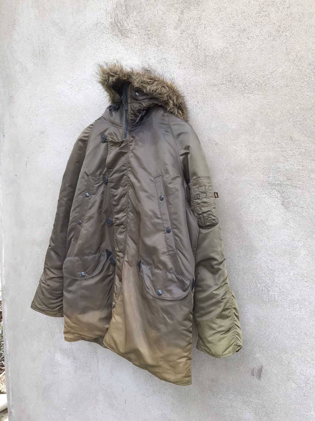 Alpha Industries × Schott VINTAGE ALPHA INDUSTRIES WINTER SESSION SYN FADED JACKET Size US L / EU 52-54 / 3 - 2 Thumbnail