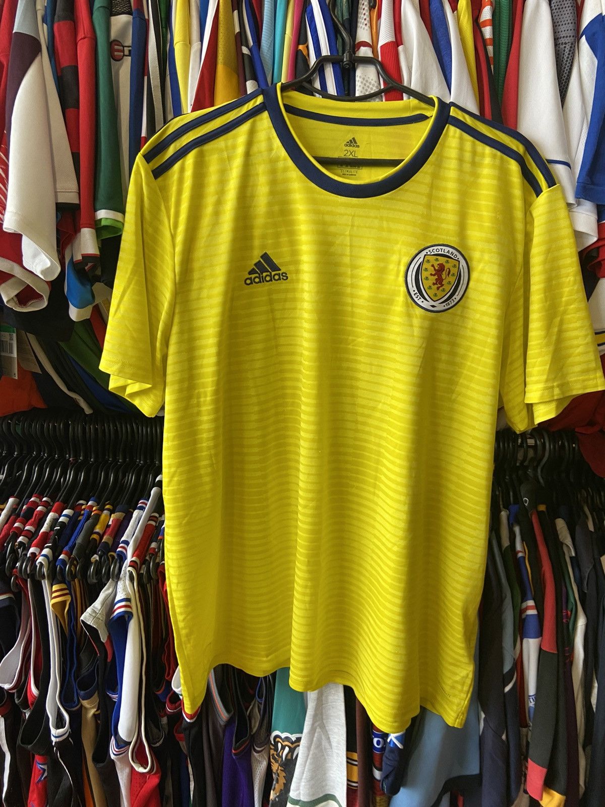Adidas 2018/19 Adidas Scotland Team Away Home Soccer Jersey Sz 2XL Size US XXL / EU 58 / 5 - 3 Thumbnail