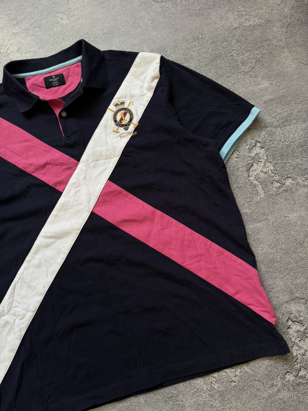 Hackett × Vintage Hackett XXL multicolour polo rugby tee T-shirt dress Size US XXL / EU 58 / 5 - 7 Thumbnail