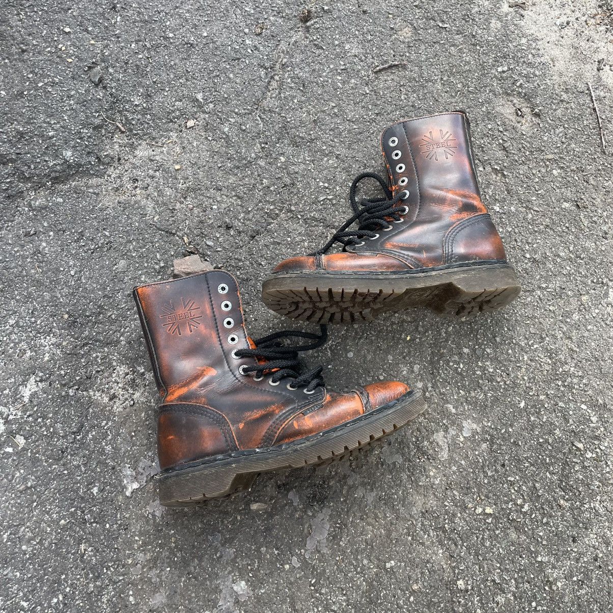 New Rock Steel boots Like NEW ROCK 24.5 cm cyber fire desert raf unde Size US 6 / EU 39 - 1 Thumbnail