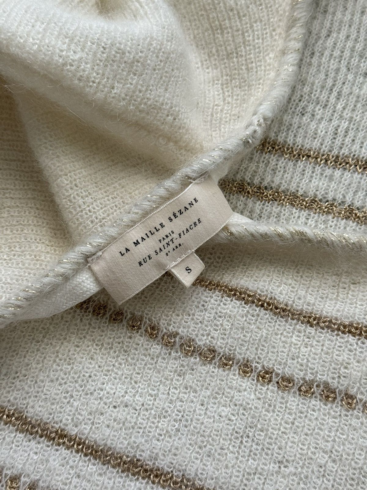 Designer × Sezane Sezane alpaca + mohair blend striped sweater Size S / US 4 / IT 40 - 2 Thumbnail