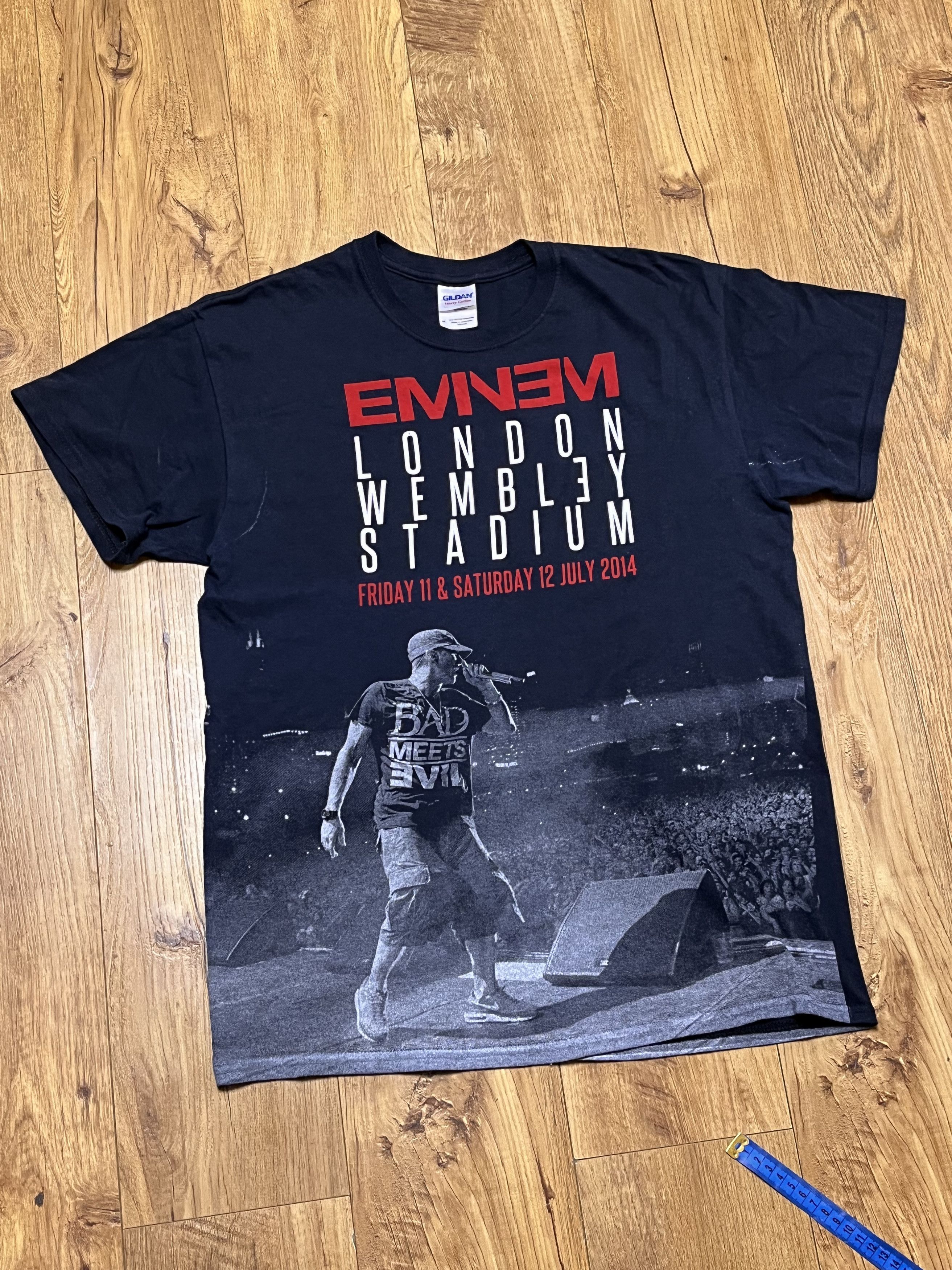 Rap Tees × Vintage Eminem Concert Tour London 2014 T-shirt Size US M / EU 48-50 / 2 - 1 Thumbnail