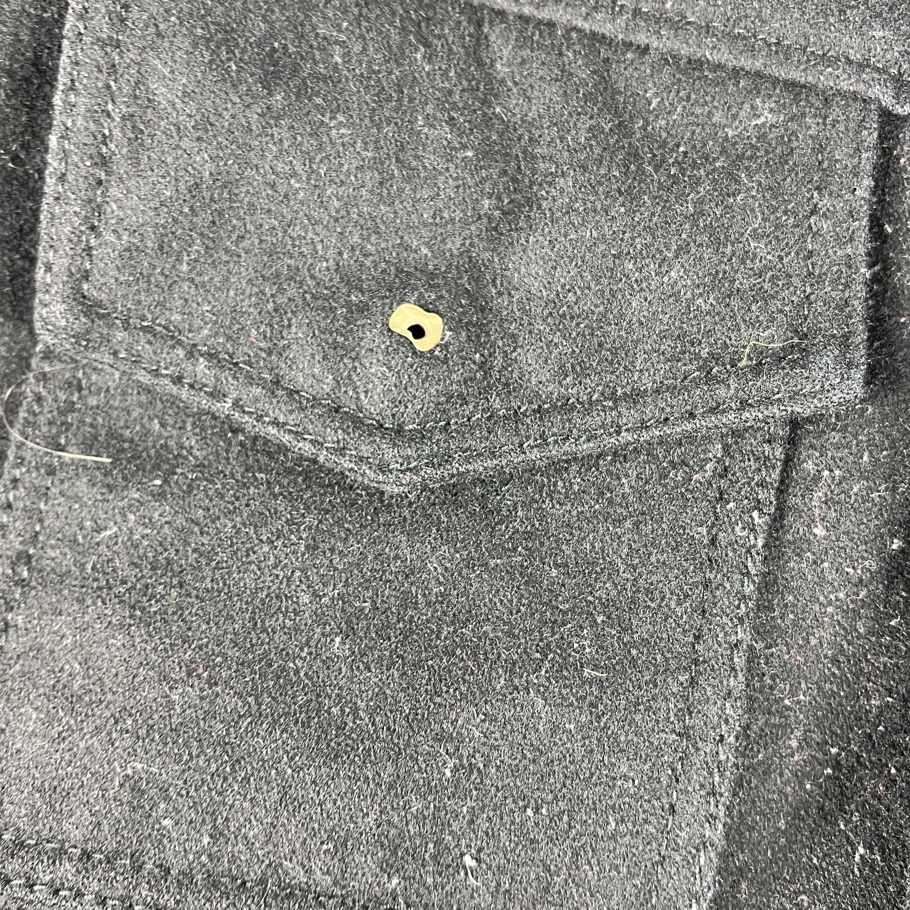 Schott Schott Jacket Black Faded Wool Blend Full Zip Bomber Pockets Size US XL / EU 56 / 4 - 5 Thumbnail