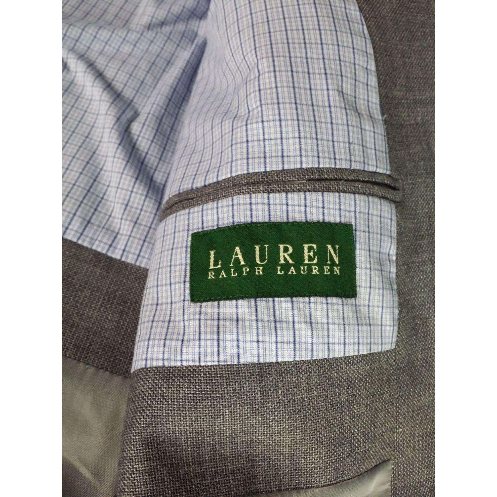 Lauren Ralph Lauren Lauren Ralph Lauren Blazer Men Sz 46R Gray 2 Button Designer Size 46R - 6 Thumbnail