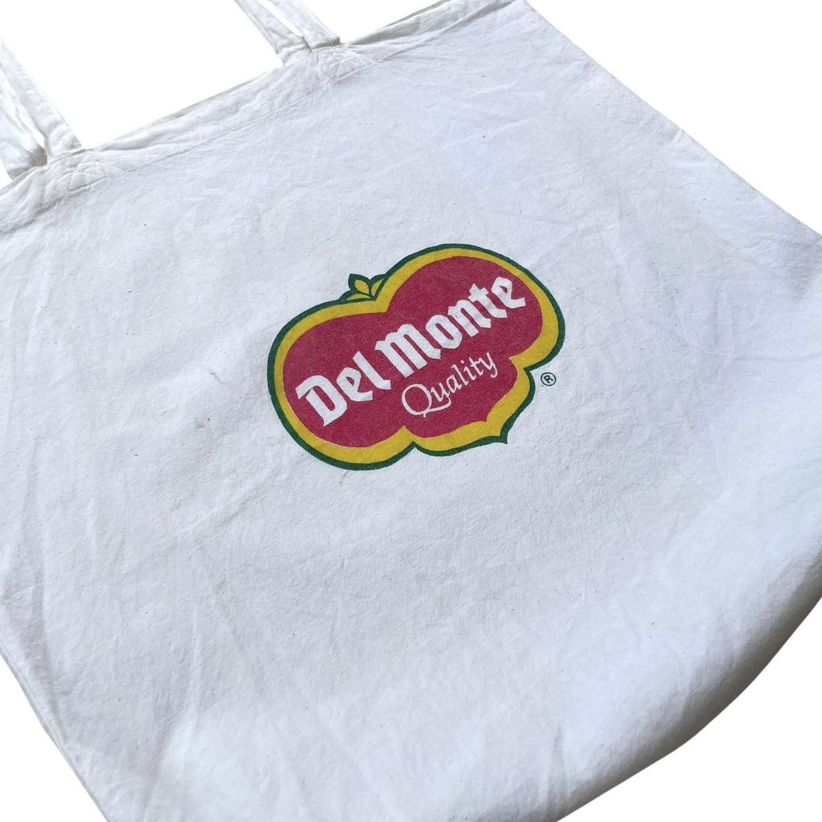 Vintage Del Monte Food USA Logo Promo Canvas Tote Bag Size ONE SIZE - 3 Thumbnail