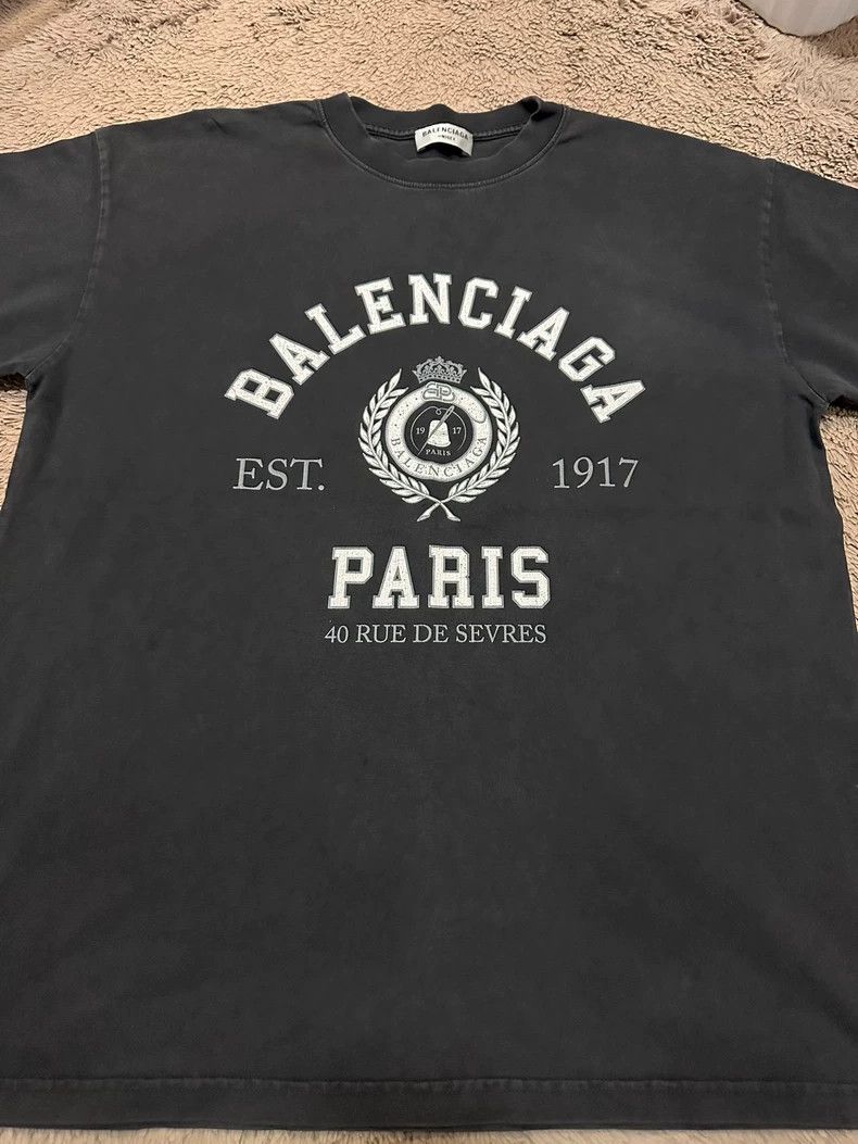 Balenciaga Balenciaga Wheat ear 1917 gray old short sleeve women's st Size M / US 6-8 / IT 42-44 - 1 Thumbnail