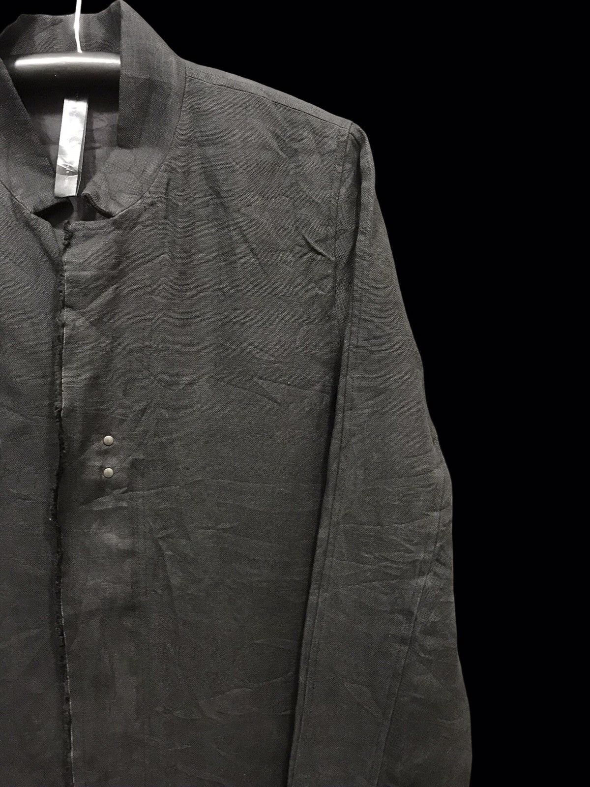 wjk 💥MINIMALIST STYLE💥wjk Japan Designer Linen Long Coat Size US L / EU 52-54 / 3 - 3 Thumbnail