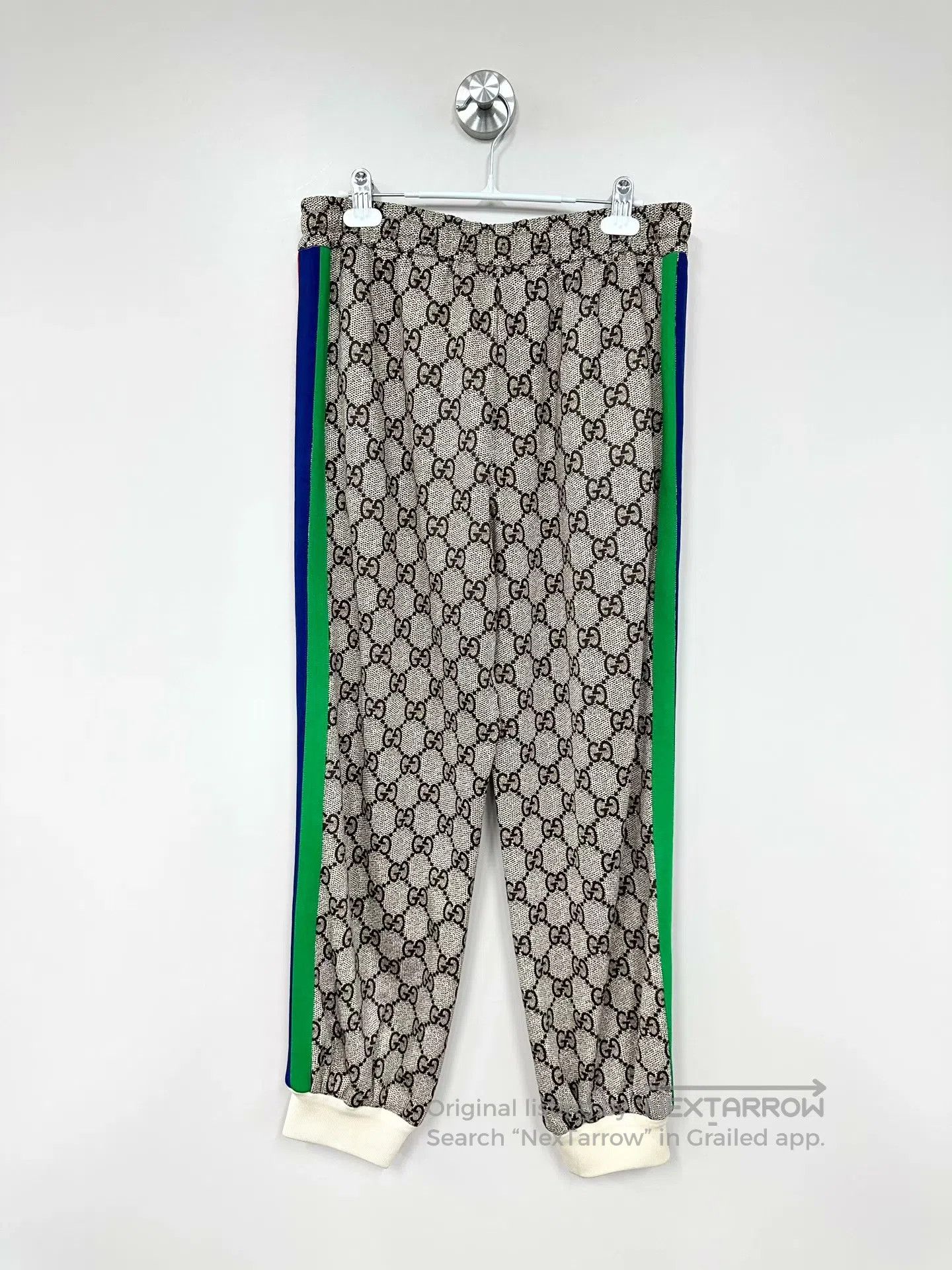 Gucci Guicci size XL Double G All-over Printed Side Striped Spor Size US 27 - 2 Thumbnail