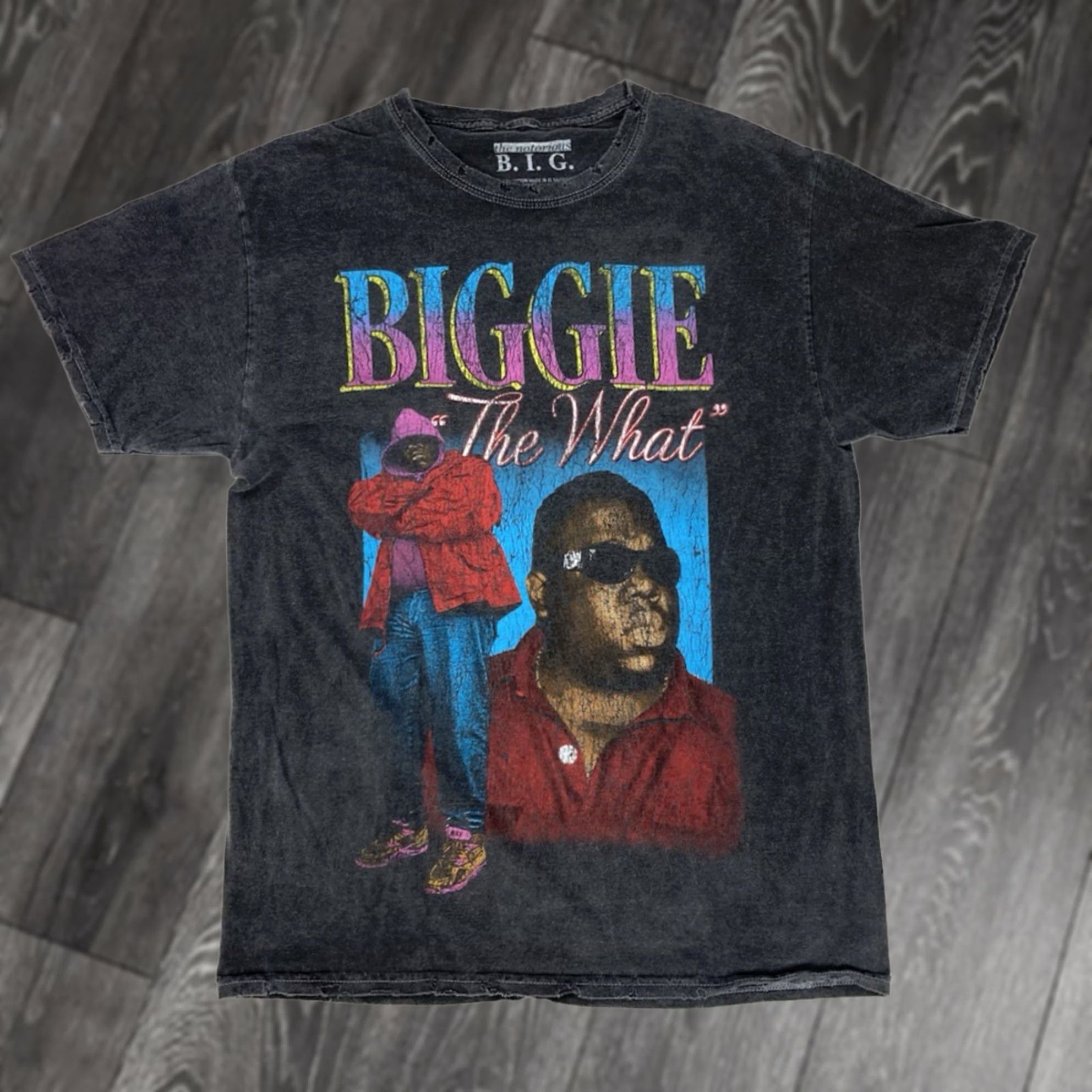 Vintage VINTAGE The Notorious BIG Biggie Smalls The What Graphic T-shirt Men M Black Music Size US M / EU 48-50 / 2 - 1 Thumbnail