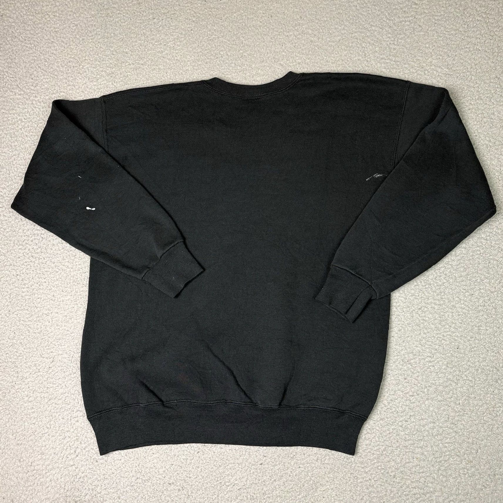 Lee VINTAGE Breezin Up Athletic Sweatshirt Mens XL Black 90s Hampton Beach Distressed Graphic Print Cotton Fleece Crew Neck Pullover All Seasons Size US XL / EU 56 / 4 - 4 Thumbnail