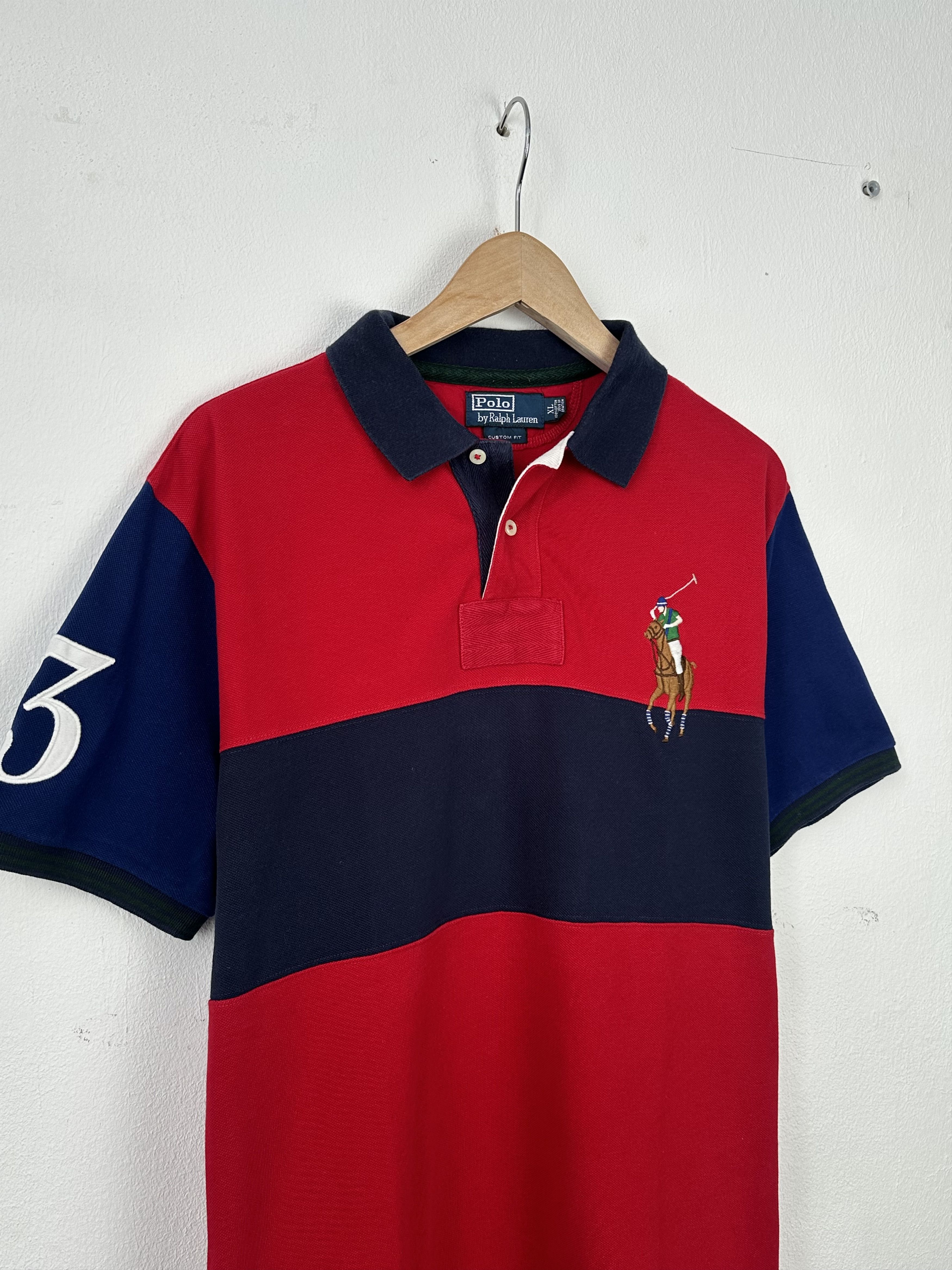 Polo Ralph Lauren × Ralph Lauren × Vintage Polo ralph lauren t-shirt polo rubgy 3 Size US XL / EU 56 / 4 - 1 Thumbnail