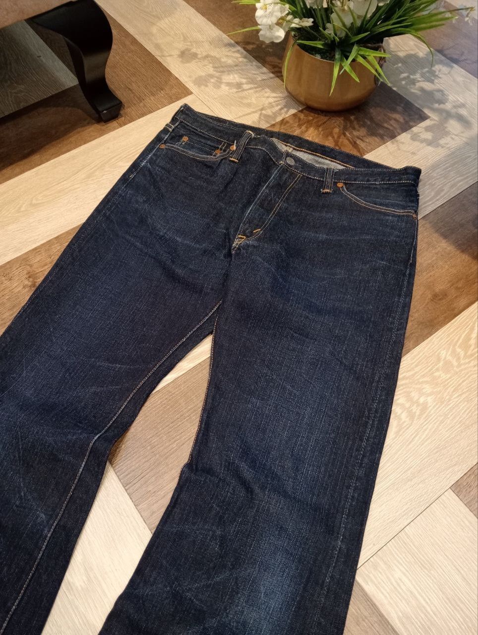 The Flat Head THE FLAT HEAD JAPAN BLUE DENIM FLARED PANTS Size US 36 / EU 52 - 4 Thumbnail