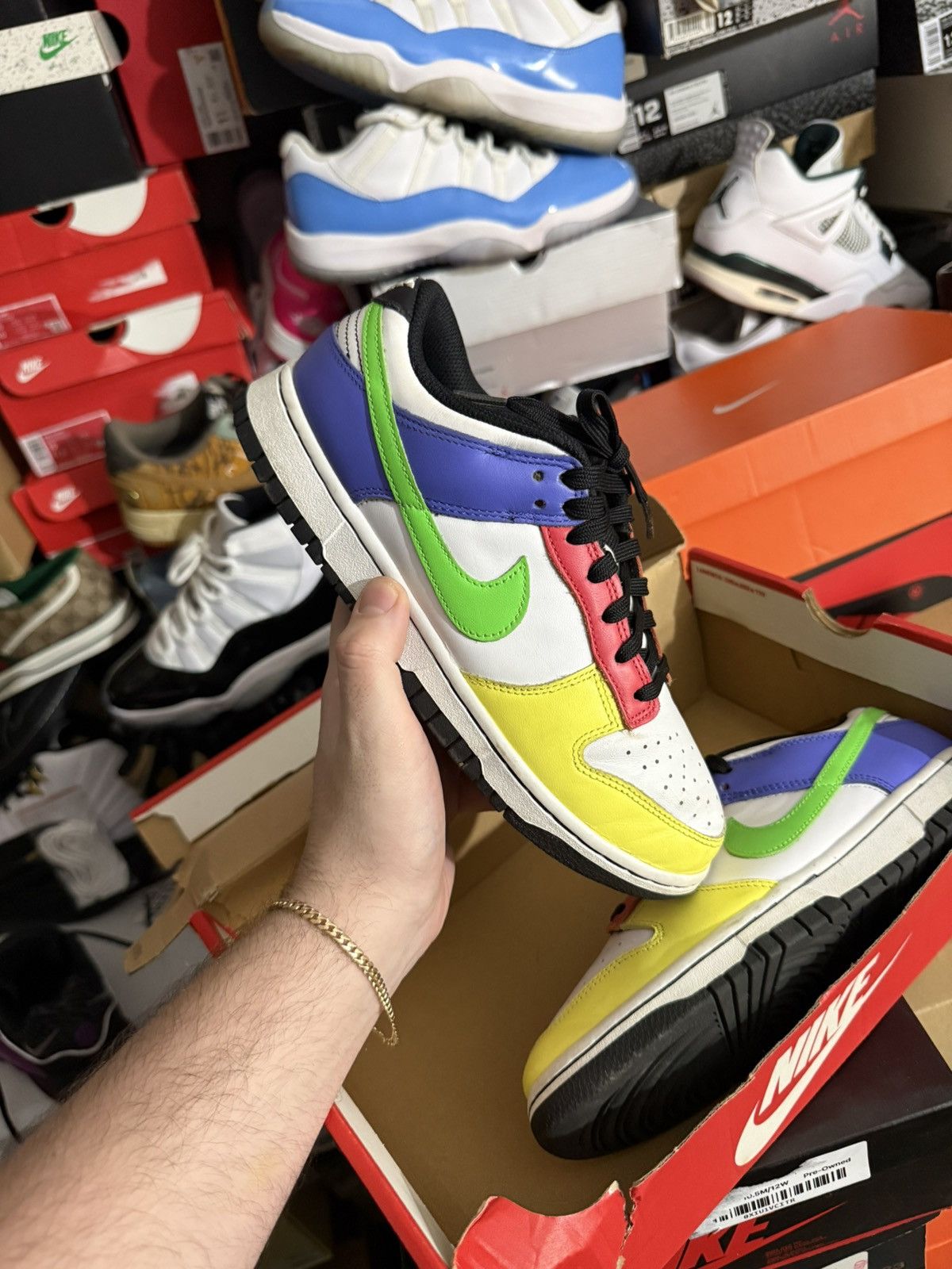 Nike Nike dunk low green strike sz 6.5m/8w Size US 6.5 / EU 39-40 - 1 Thumbnail