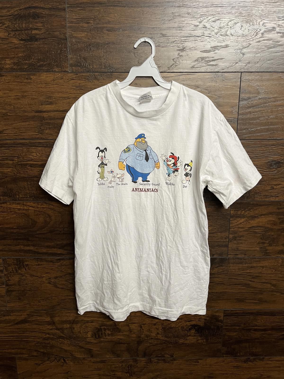 Designer VTG Animaniacs TV Show T-shirt 1993 Promo Cast Tee - L Size US L / EU 52-54 / 3 - 1 Thumbnail