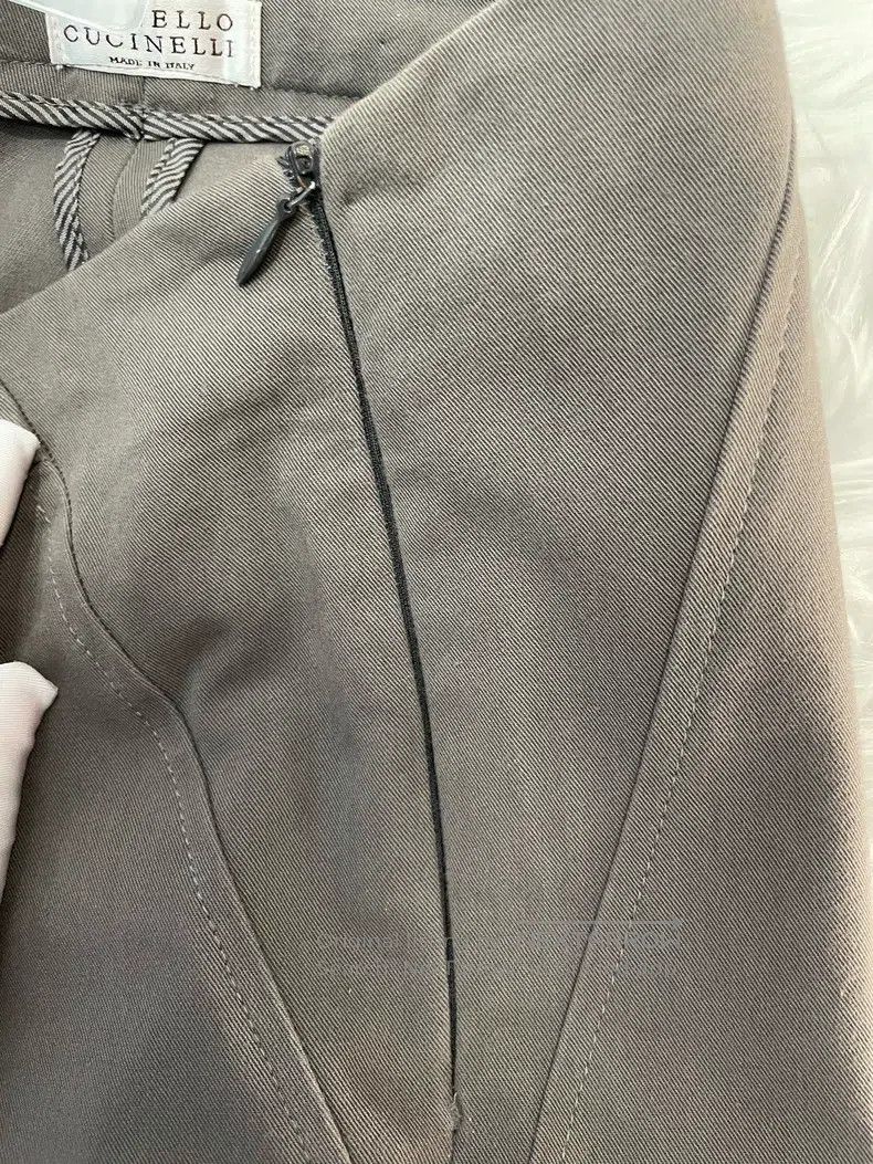 Other Brunello Cucinelli Caramel Cotton Long Trousers Size 25" / US 0 / IT 36 - 4 Thumbnail