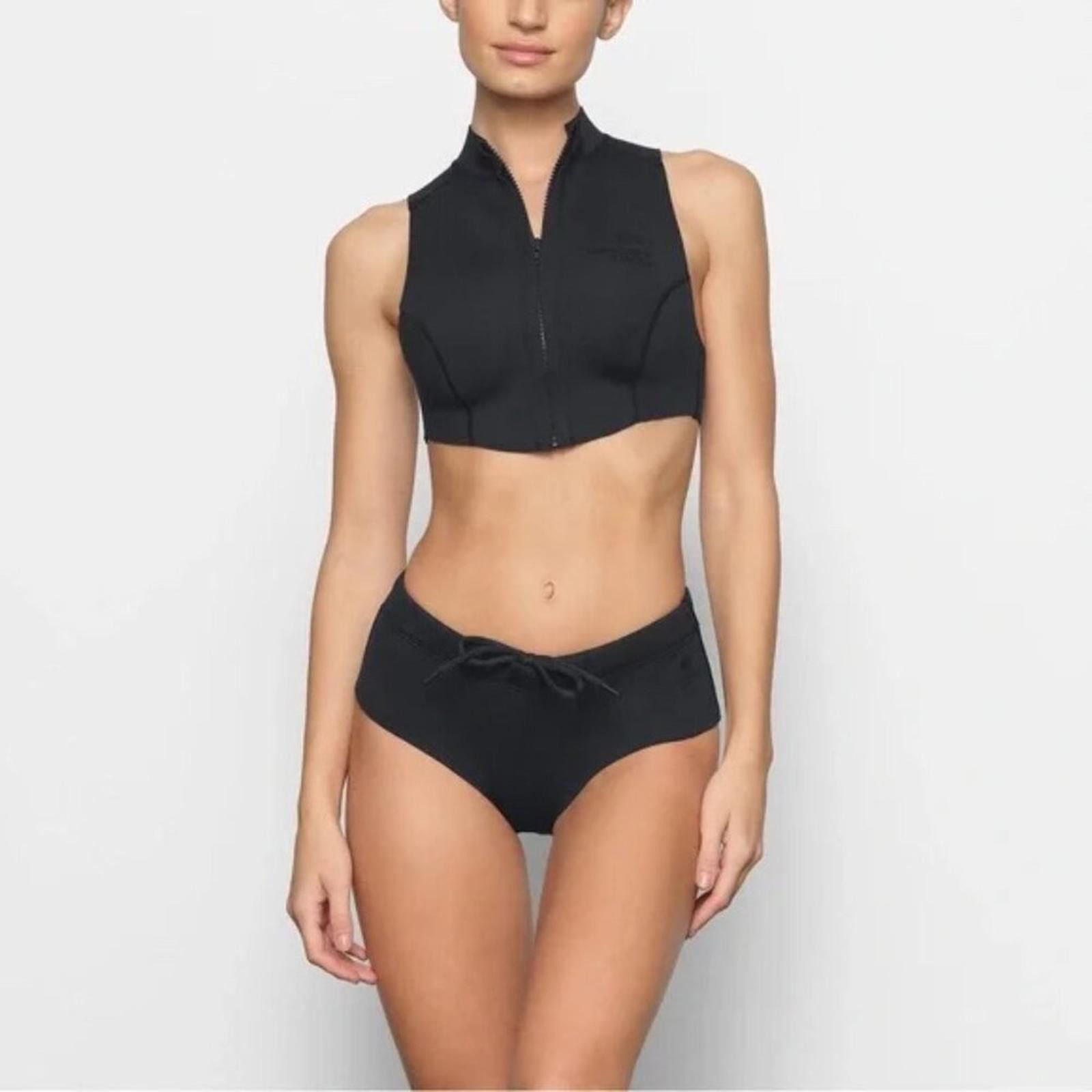 SKIMS SKIMS Scuba Sport Cheeky Bottom – Onyx – Size L – NWT Size ONE SIZE - 1 Thumbnail