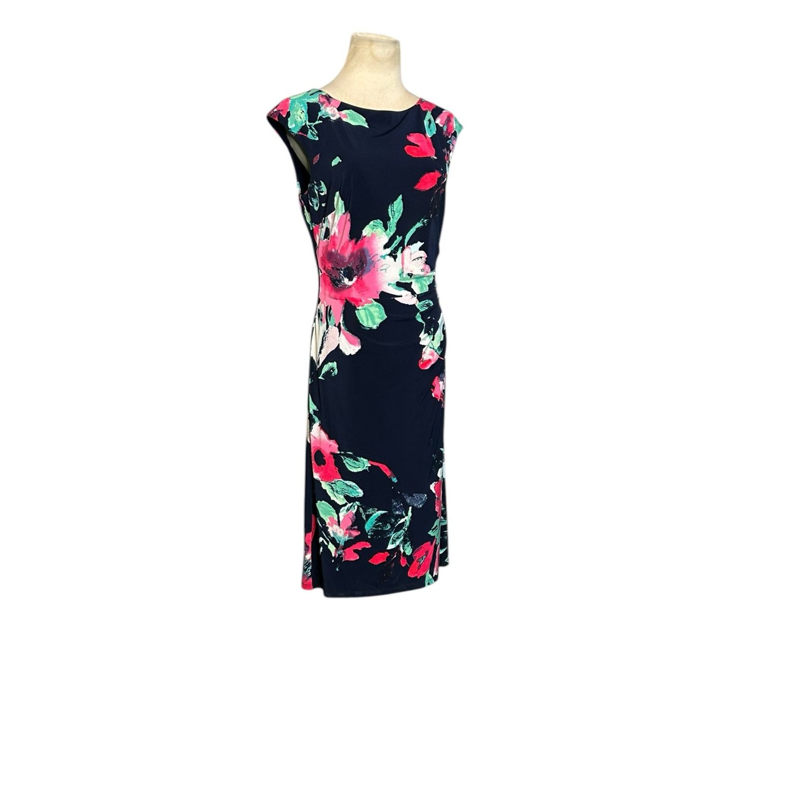 Ralph Lauren Ralph Lauren blue floral cap sleeves sheath dress size 6 Size M / US 6-8 / IT 42-44 - 11 Thumbnail