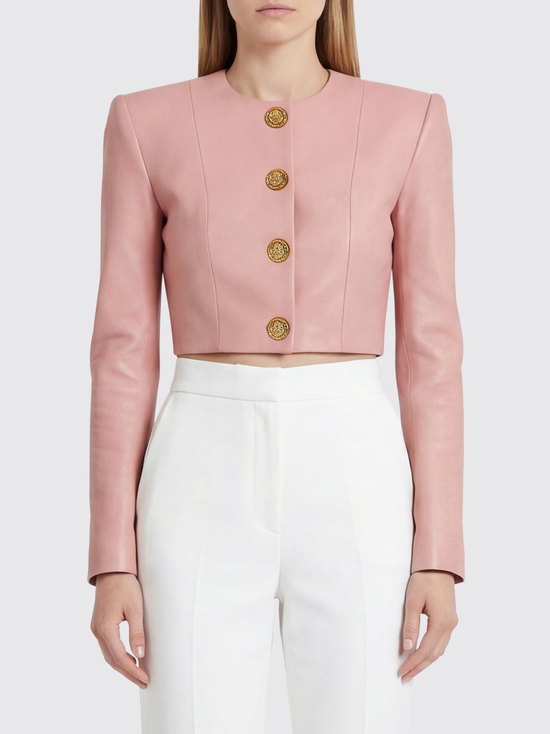 Balmain Balmain Jacket Woman Pink Size XS / US 0-2 / IT 36-38 - 1 Thumbnail
