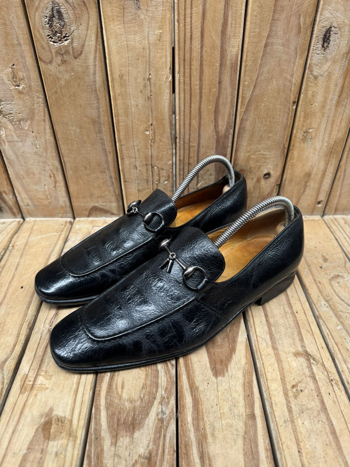 Gucci Gucci Black Men’s Leather Loafers UK 6 EJ Size US 6.5 / EU 39-40 - 17 Thumbnail