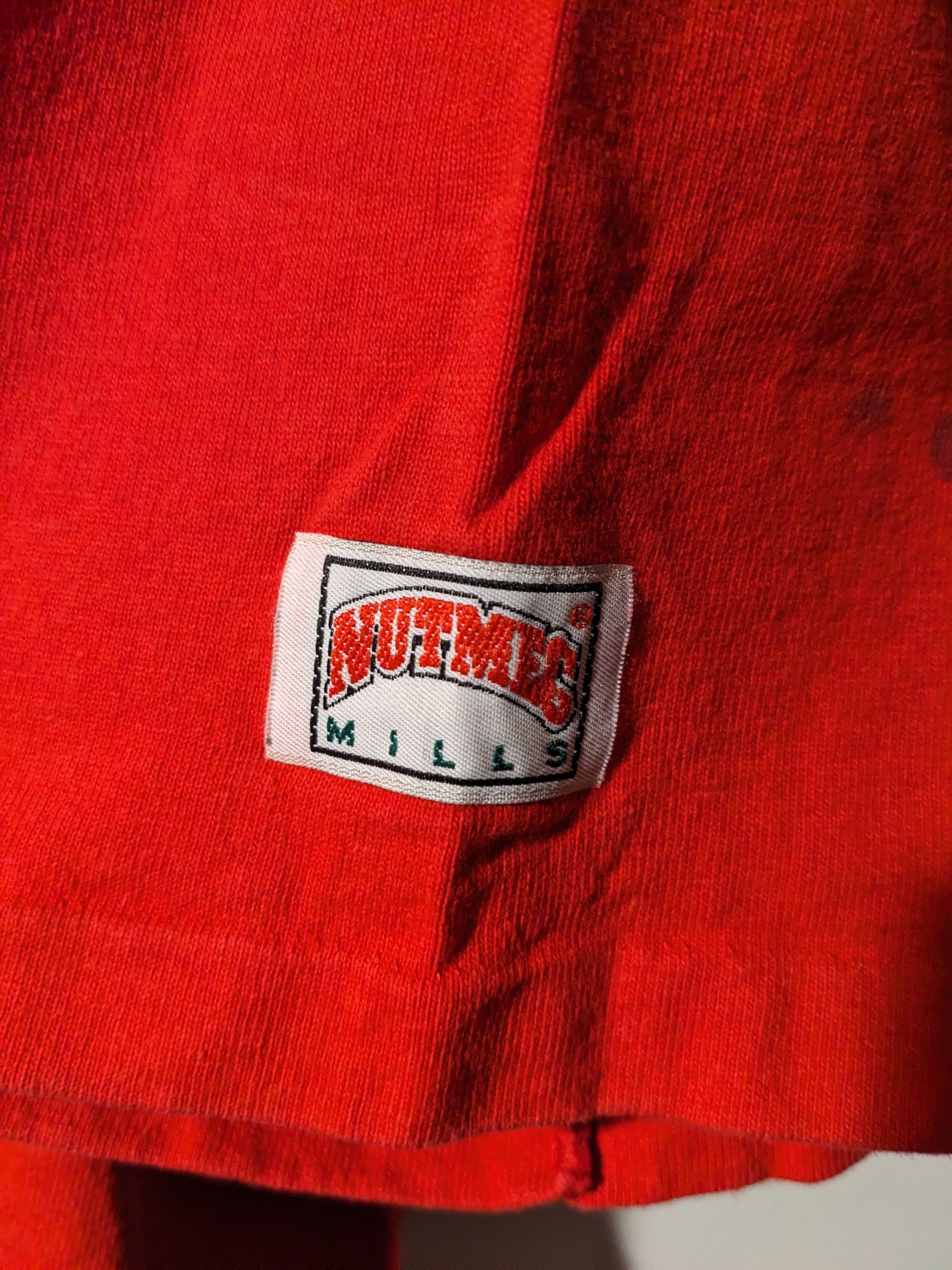 NFL × Nutmeg × Vintage Vintage 90s San Francisco 49ers NFL Team Nutmeg T-Shirt Size US XL / EU 56 / 4 - 5 Thumbnail