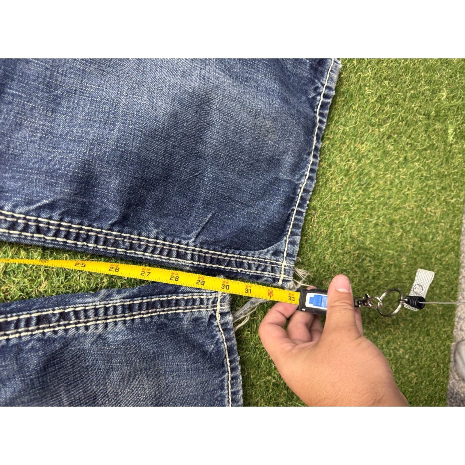 Vintage VINTAGE Rock Revival Jeans Mens 38 Caesar Relaxed Straight Fit Distressed Grunge Punk Size US 38 / EU 54 - 5 Thumbnail