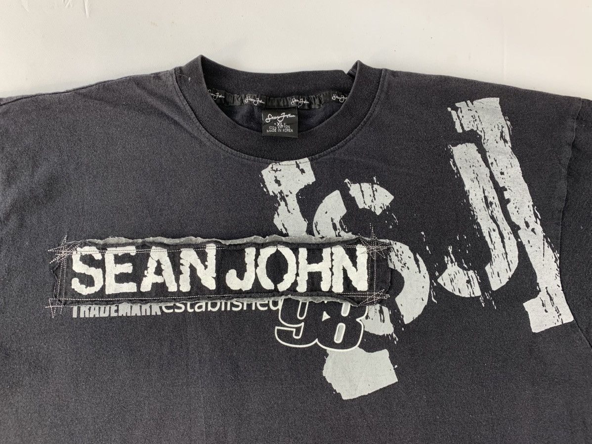 Sean John Sean John Est 98 Black Big Logo Printed Tee Size US XL / EU 56 / 4 - 4 Thumbnail