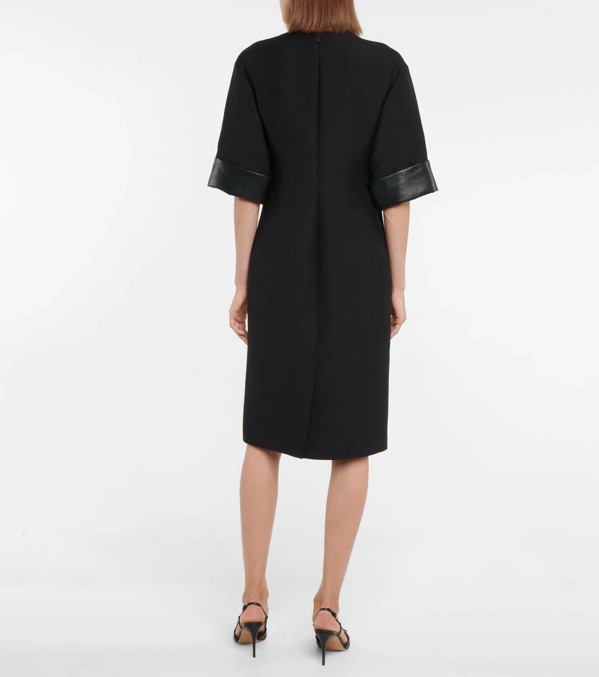 Valentino o1y0226 Midi Dress in Black Size M / US 6-8 / IT 42-44 - 3 Thumbnail