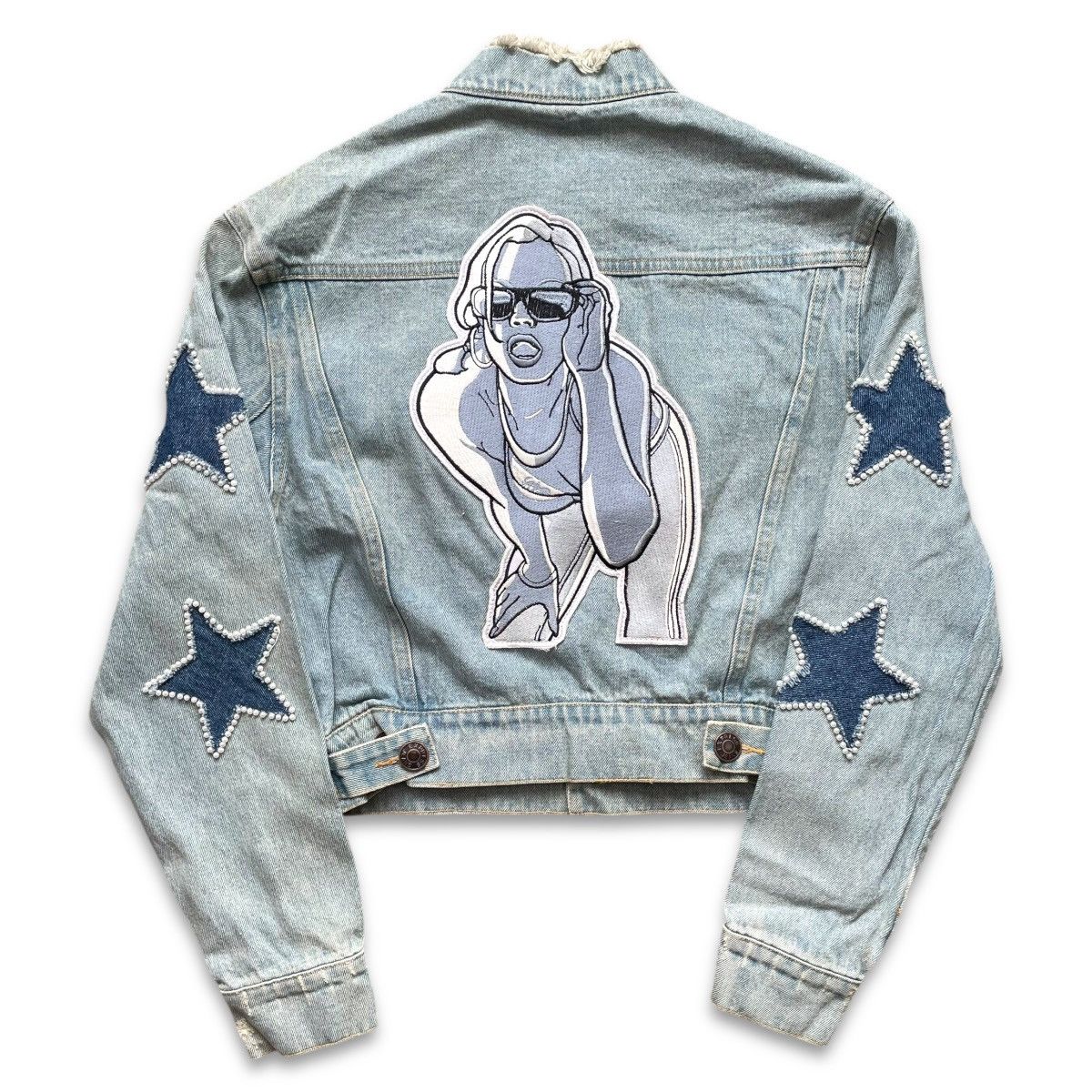 Vintage Vintage Sandre GTA San Andreas Playstation Denim Trucker Size S / US 4 / IT 40 - 1 Thumbnail