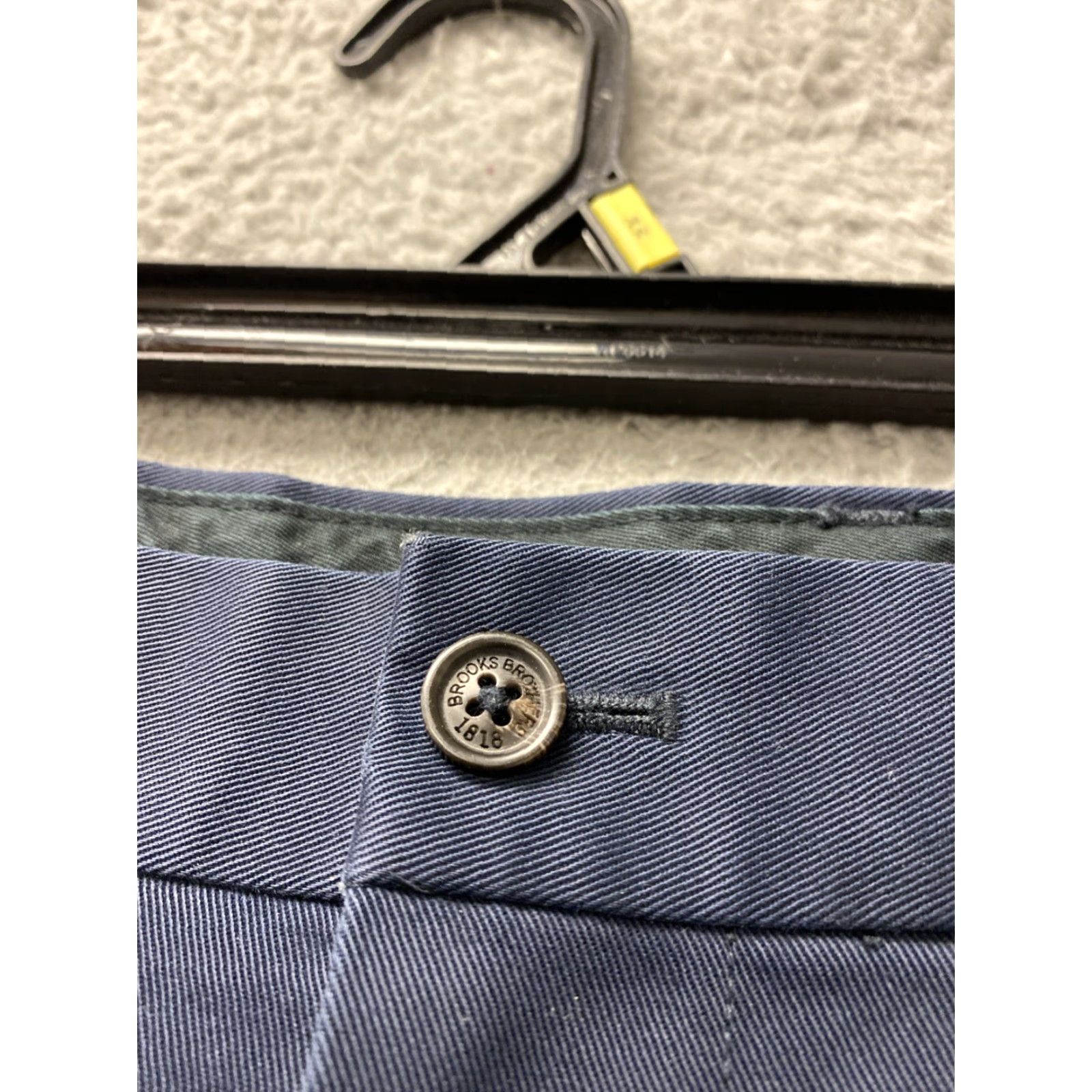 Brooks Brothers VINTAGE Brooks Brothers Mens Cotton Chino Pants Dark Indigo Blue Size 33W x 32 Mens Size US 33 - 3 Thumbnail
