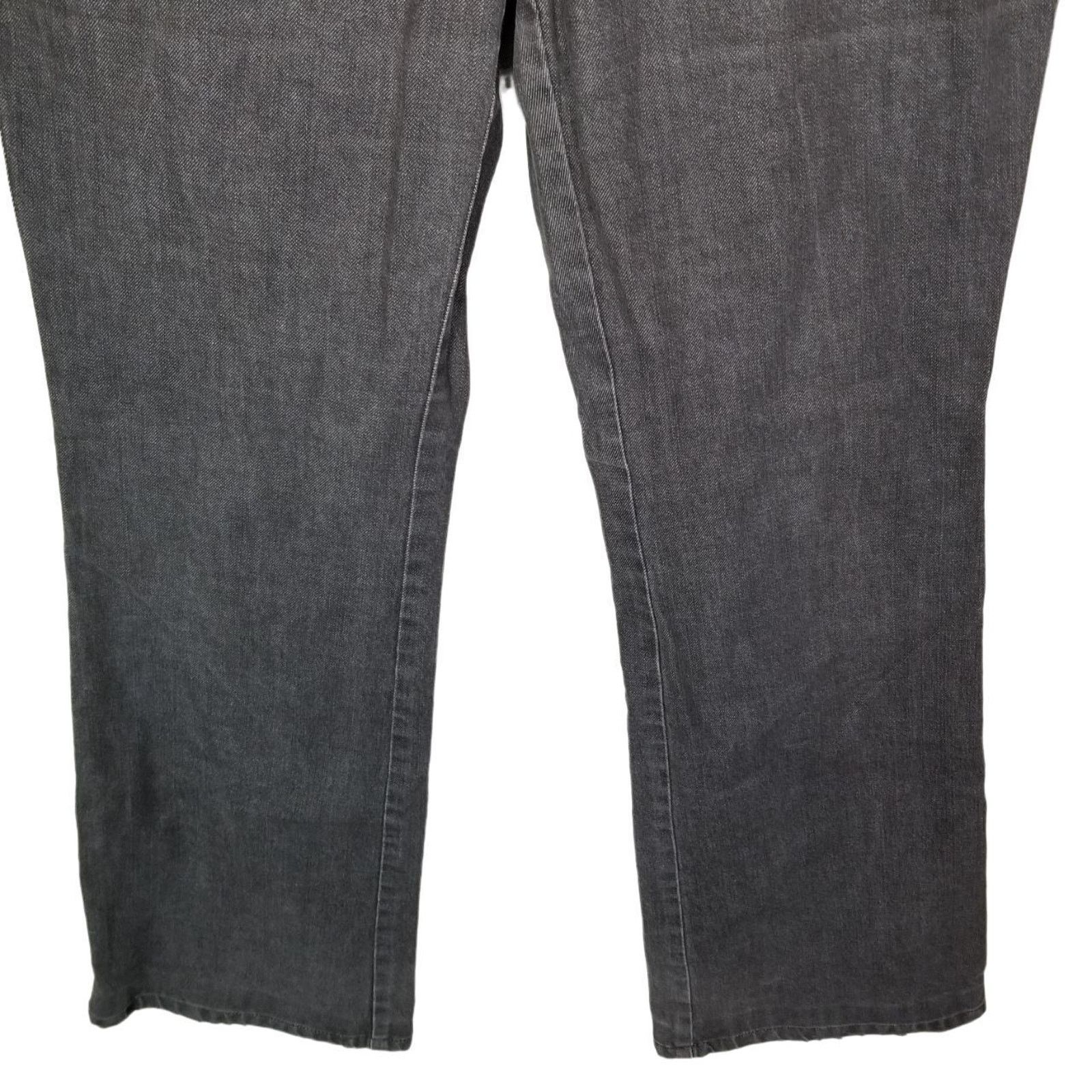 Lafayette 148 Lafayette 148 Womens Faded Black Straight Leg Jeans 6 Mid Size 28" / US 6 / IT 42 - 3 Thumbnail