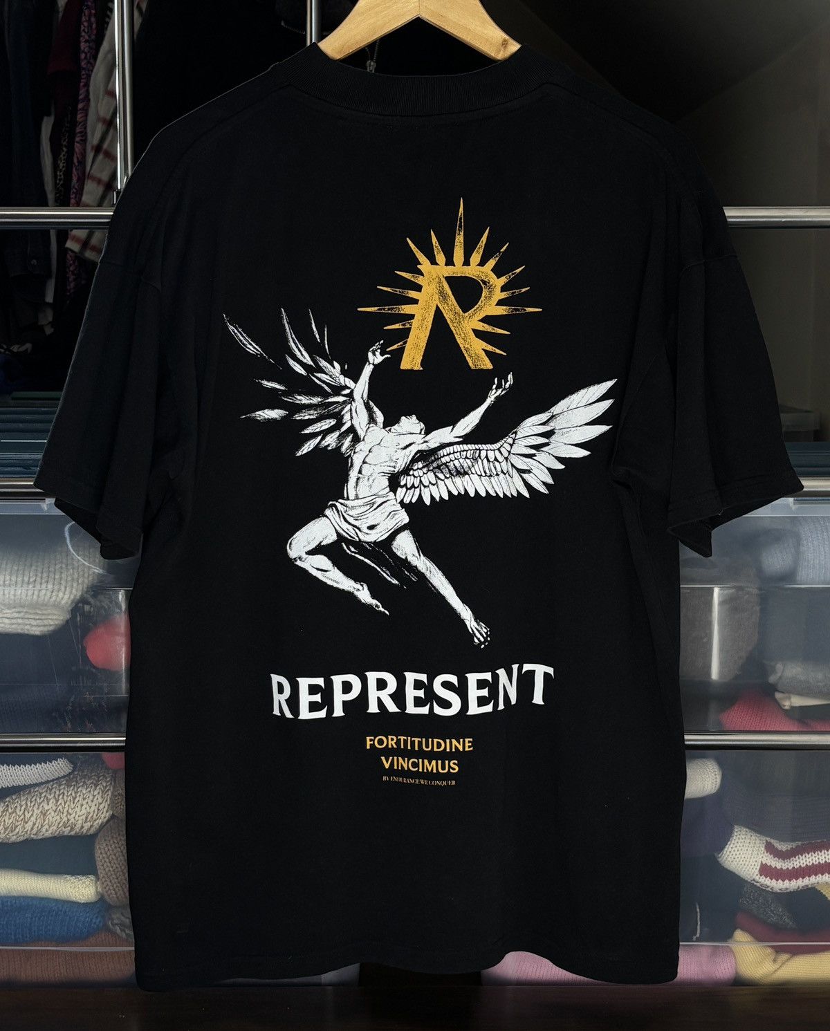 Represent Clo. Represent Clo Icarus Angel Horizons Oversized Tee Size US M / EU 48-50 / 2 - 4 Thumbnail
