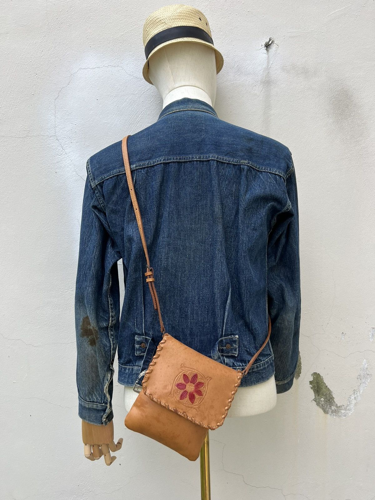 KEITAMARUYAMA Vintage Keita Maruyama Patina Leather Mini Sling Bag Size ONE SIZE - 3 Thumbnail