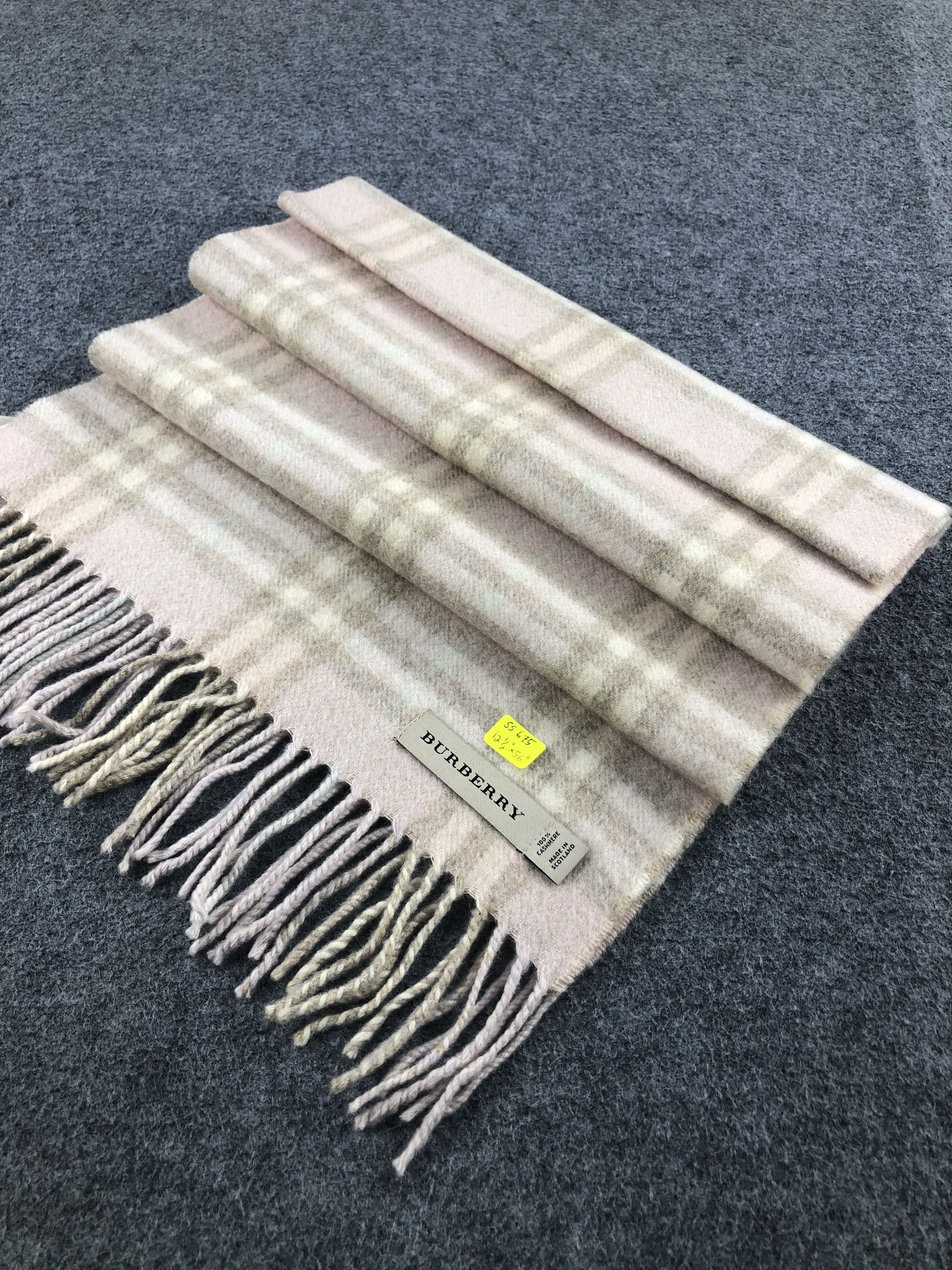 Burberry Burberry Cashmere Scarf / Muffler / Neckwear Size ONE SIZE - 4 Thumbnail