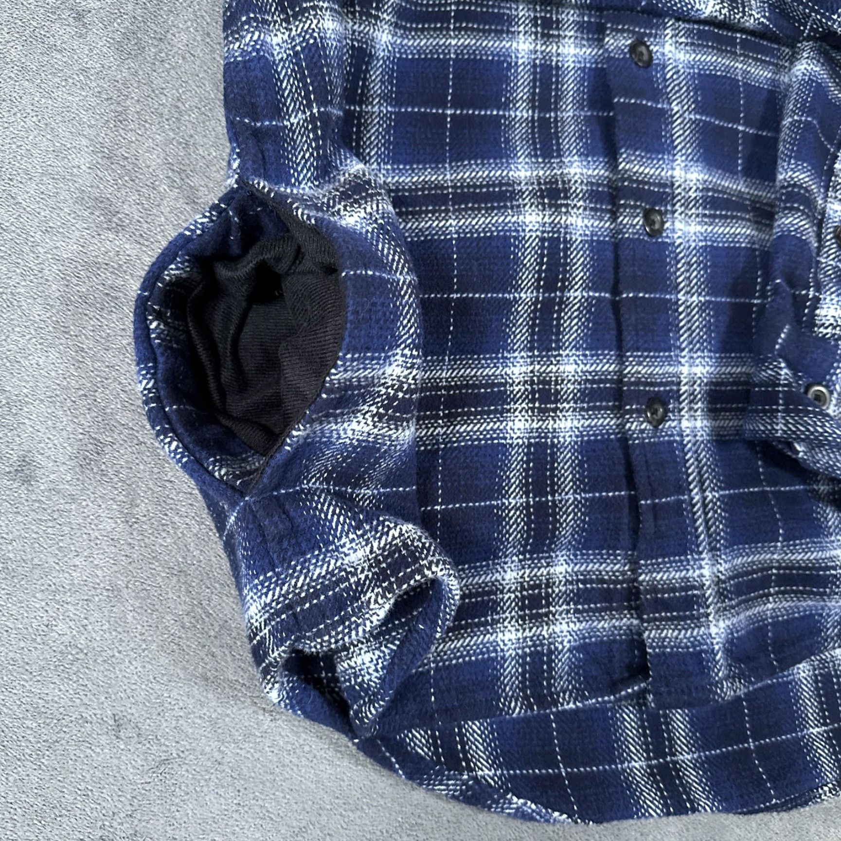 Vintage Woolrich Shirt Mens Medium Blue Plaid Flannel Shacket Button Front Lined Outdoor Size US M / EU 48-50 / 2 - 5 Thumbnail